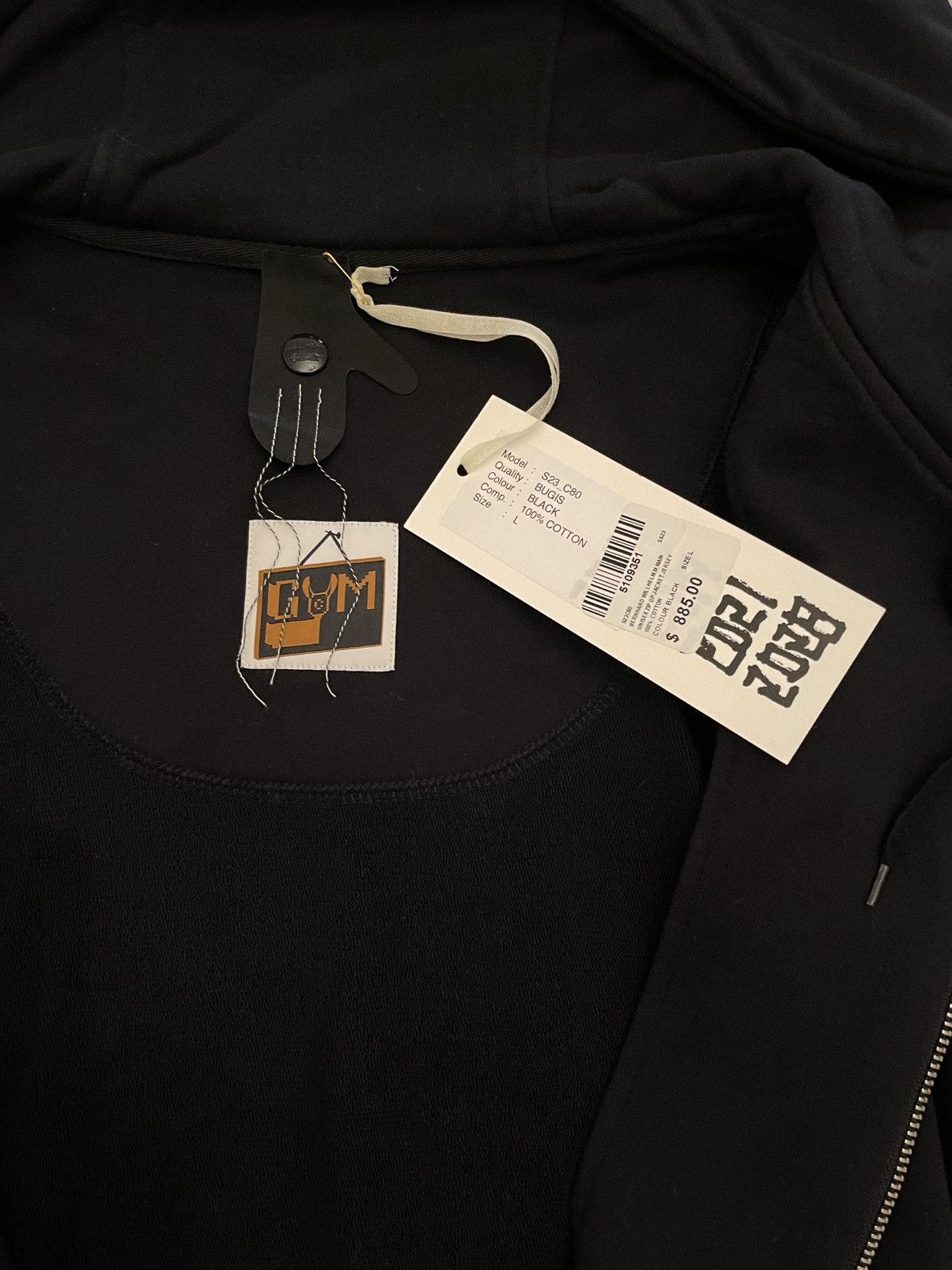Bernhard Willhelm RARE Bernhard Willhelm GYM Black Pig Ears Zip-up Hoodie Size US L / EU 52-54 / 3 - 10 Thumbnail