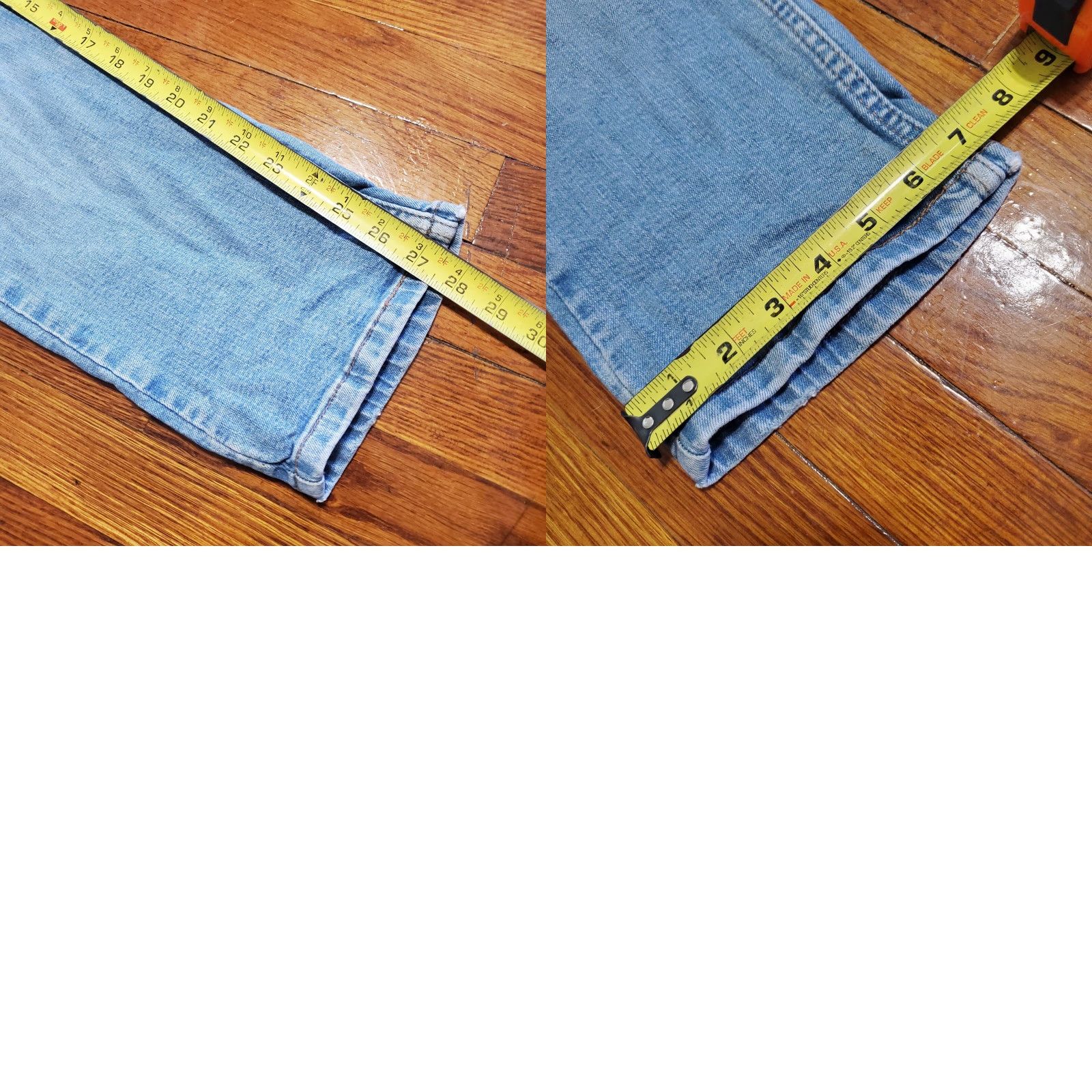 Levi's Levi's Men 514 Regular Fit Straight Stretch Jeans 30x29 Blue Denim Distressed Stain 5-Pocket Logo Button Patch Mid Rise Vintage? No (not vintage) Size US 30 / EU 46 - 9 Thumbnail