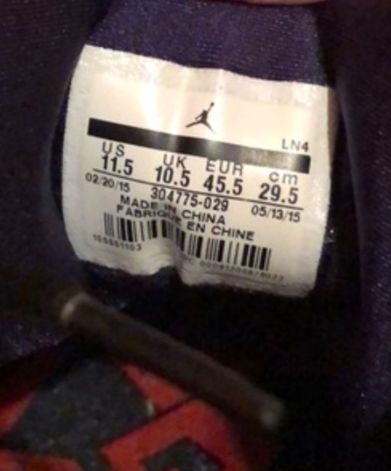 Jordan Brand × Nike Air Jordan 7 Retro Marvin the Martian Size US 11.5 / EU 44-45 - 7 Thumbnail