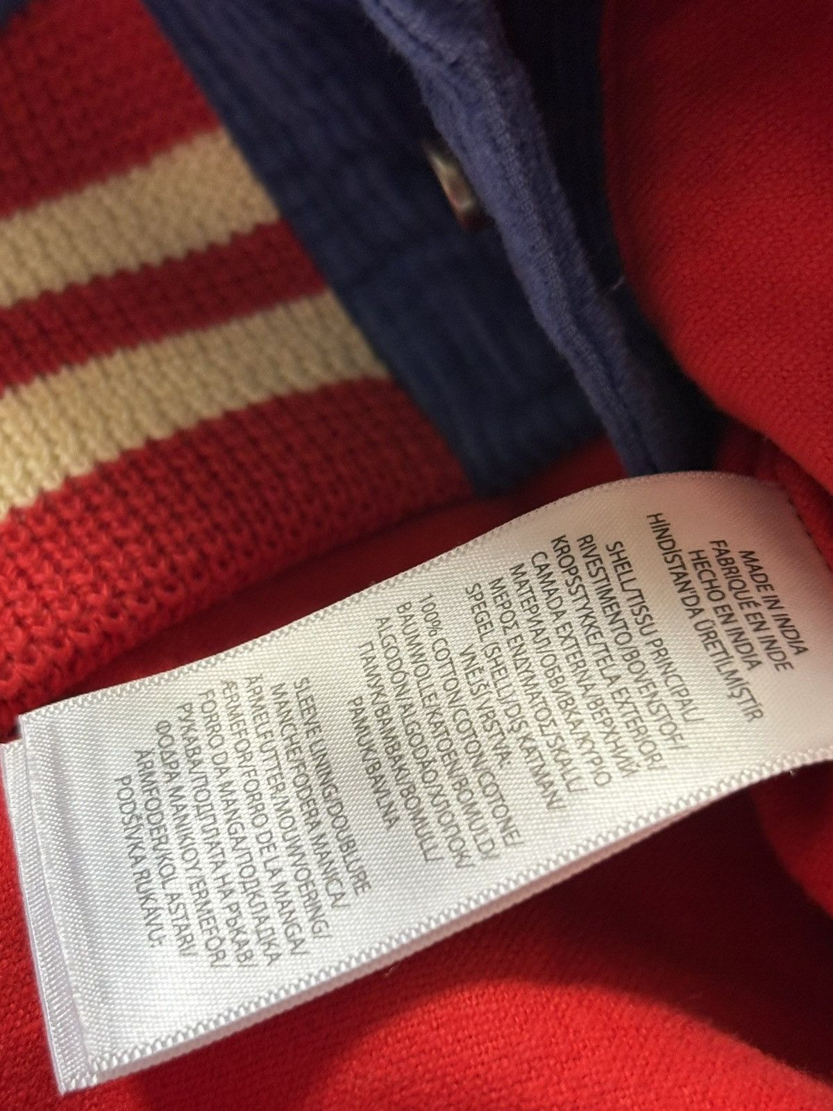 Polo Ralph Lauren Blue & Red Velvet P-Wing Varsity Jacket Ralph Lauren Men’s L Size US L / EU 52-54 / 3 - 7 Thumbnail