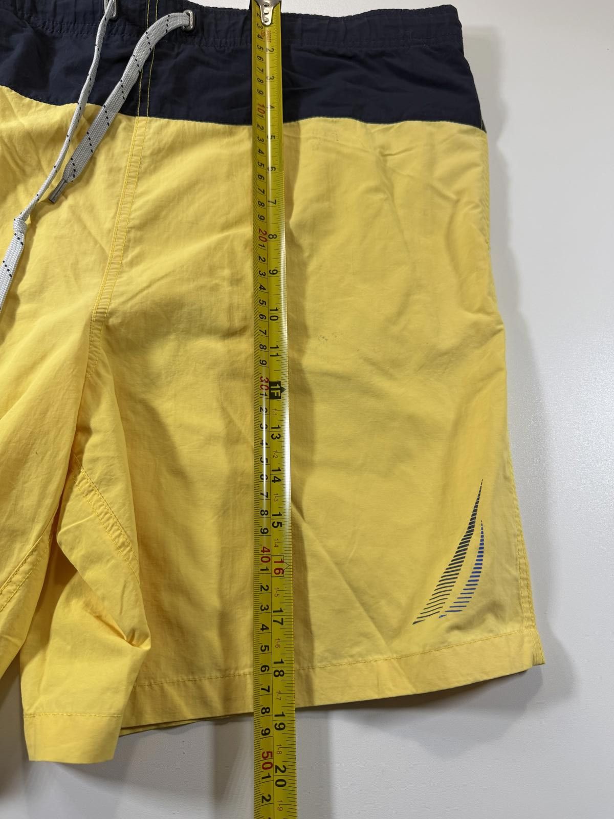 Nautica Nautica Men's Yellow and Navy Swim Shorts M Size US 32 / EU 48 - 6 Thumbnail
