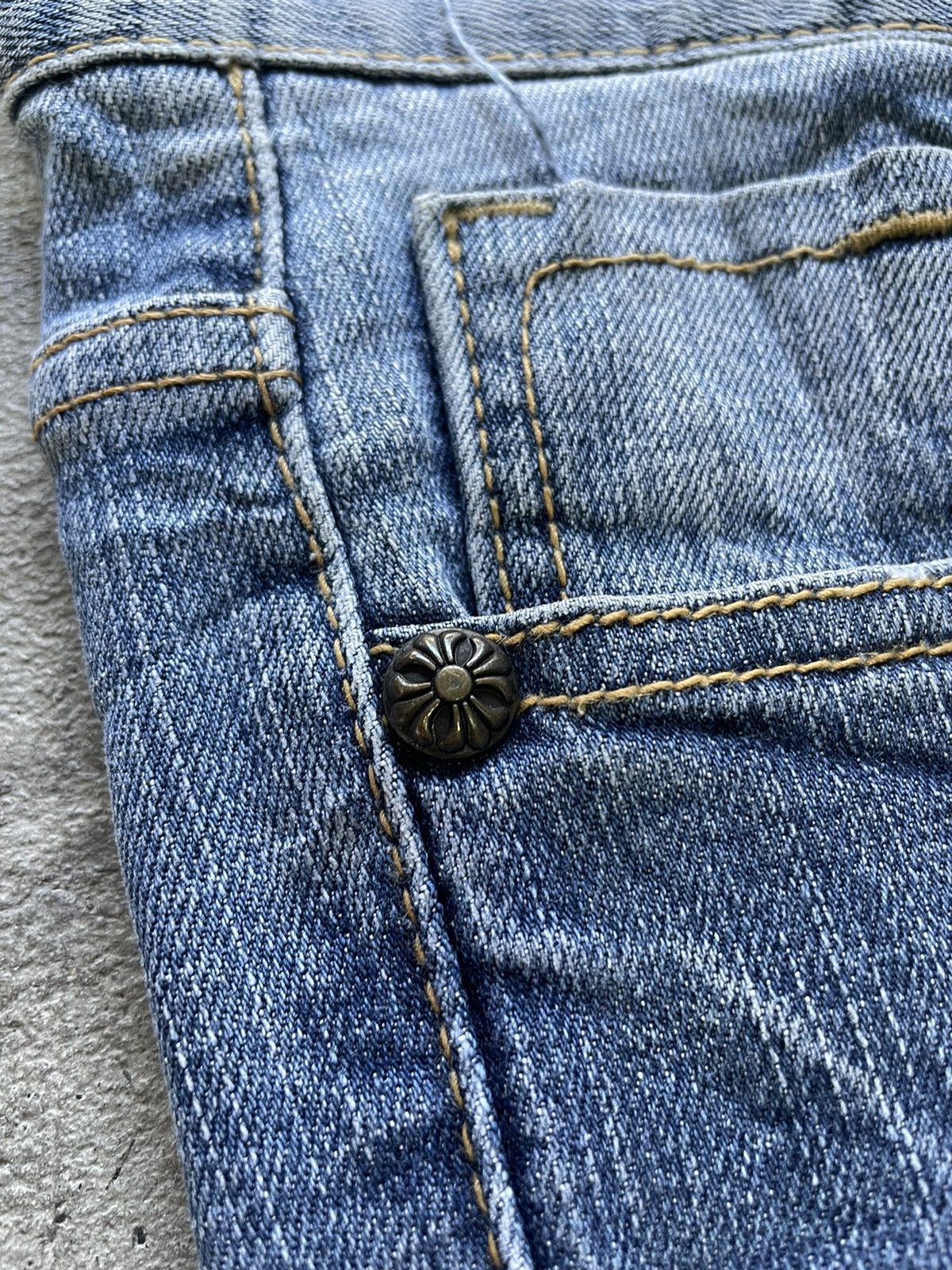 If Six Was Nine × Le Grande Bleu (L.G.B.) Red Pepper ChromeHearts Motive Denim Size US 34 / EU 50 - 7 Thumbnail