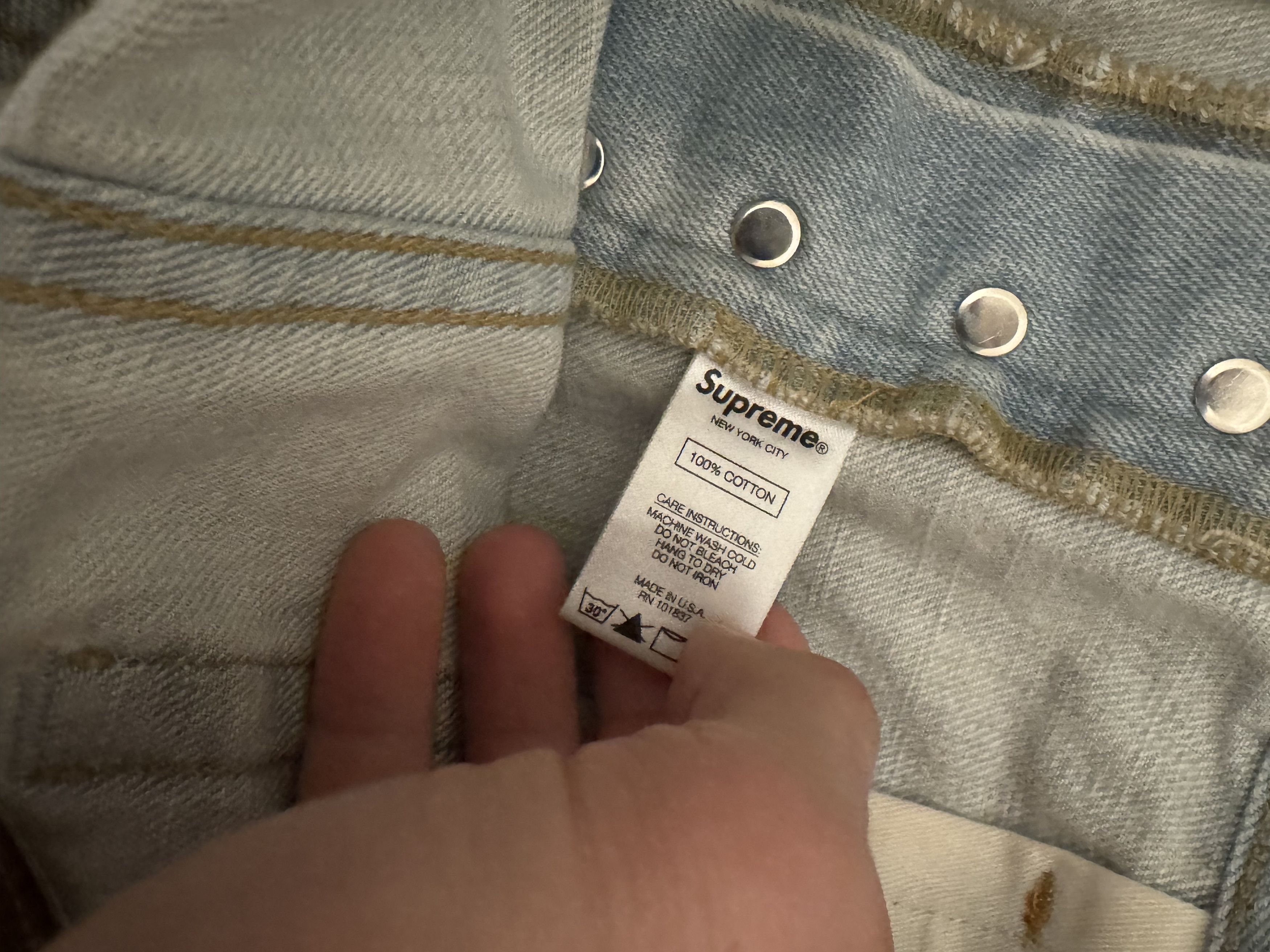Supreme supreme denim jeans Size US 32 / EU 48 - 5 Thumbnail