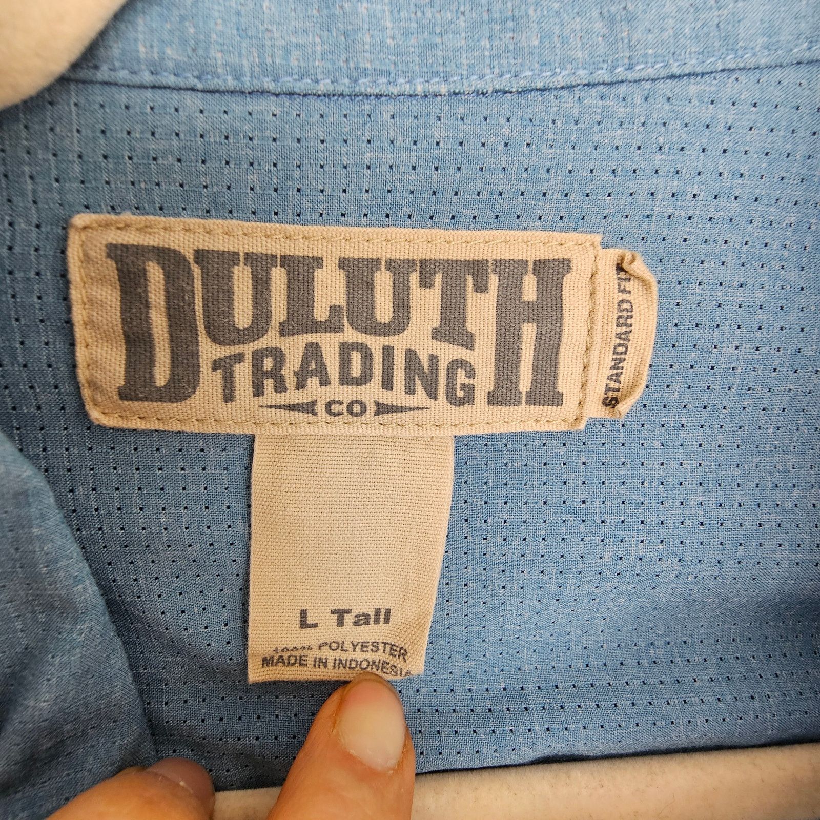Duluth Trading Company Duluth Trading Co Mens Perforated Vented Shirt LT Gorpcore Size US L / EU 52-54 / 3 - 6 Thumbnail