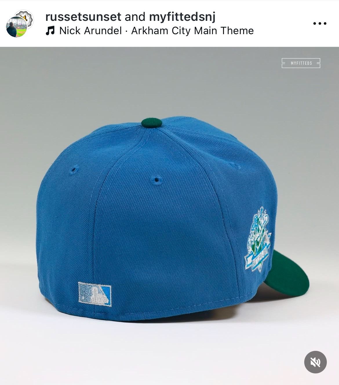 MyFitteds 7 1/4 OAKLAND ATHLETICS 1989 BATTLE OF THE BAY ARKHAM ASYLUM Size ONE SIZE - 3 Thumbnail