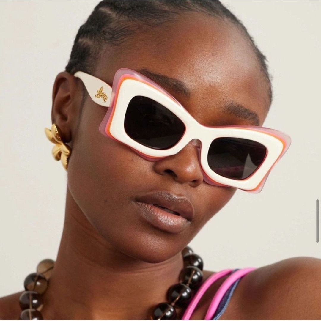 Loewe NEW LW40140U 59A, LOEWE WHITE PINK WOMEN SUNGLASSES LOEWE Size ONE SIZE - 2 Thumbnail