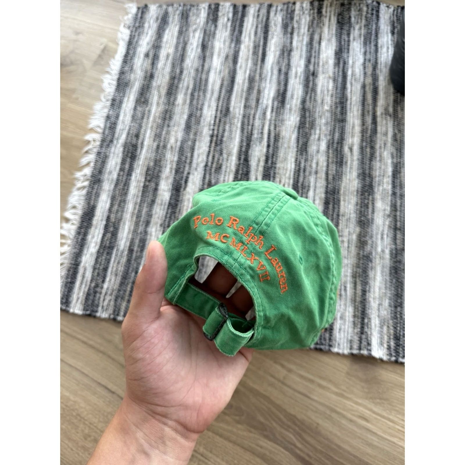 Polo Ralph Lauren VINTAGE Polo Ralph Lauren Cap Hat One Size Green Big Pony Logo 00s Baseball Mens Size US M / EU 48-50 / 2 - 5 Thumbnail