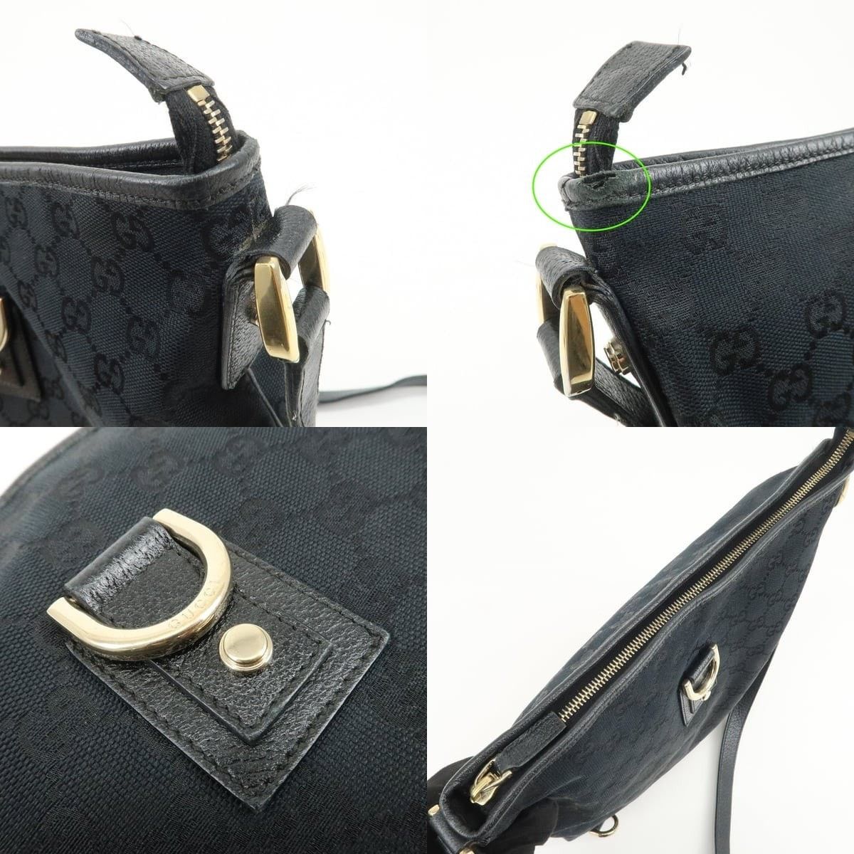 Gucci Gucci Abbey GG Canvas Crossbody Bag Black Size ONE SIZE - 6 Thumbnail
