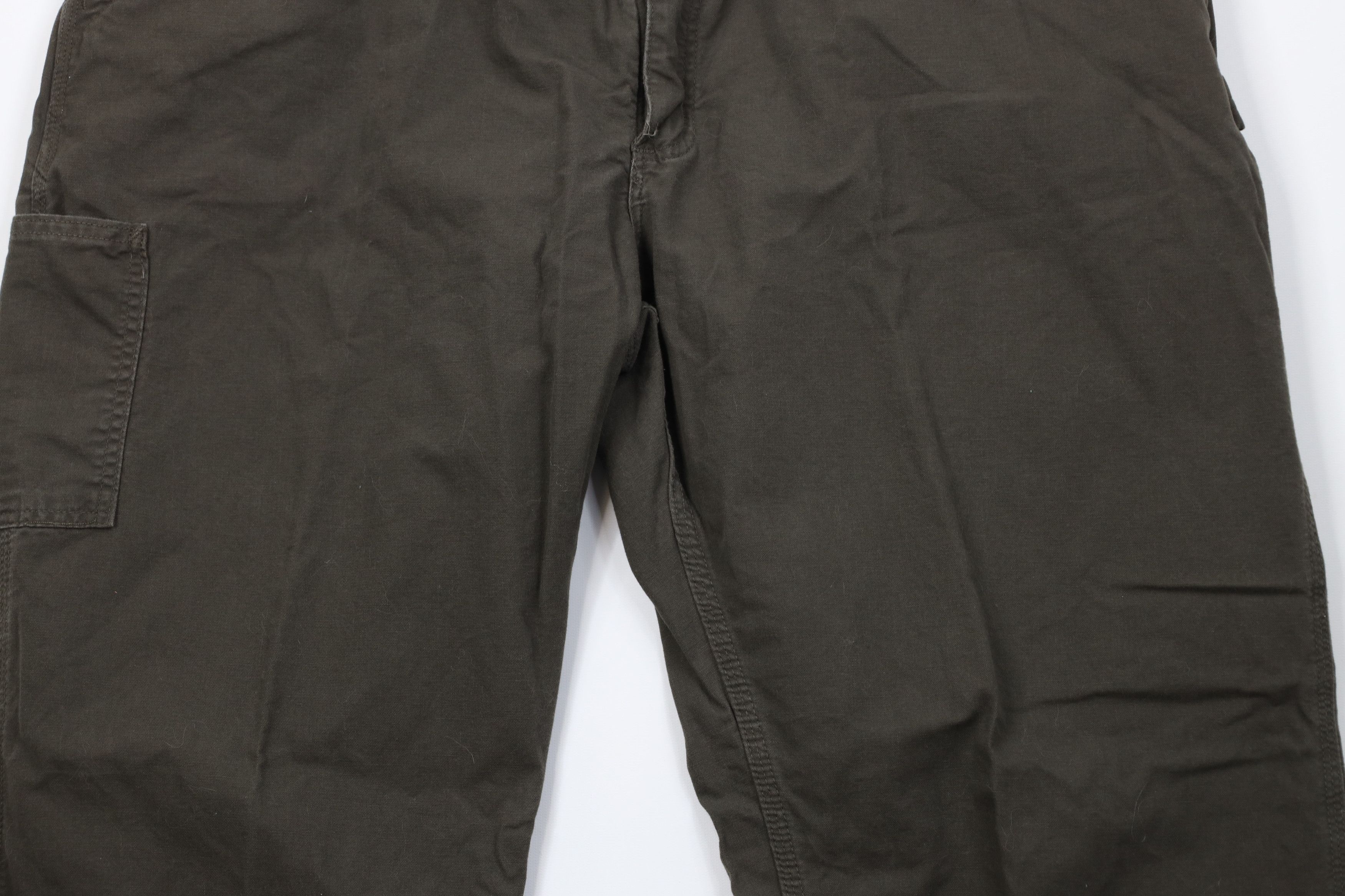 Carhartt Vintage Y2K Carhartt Dungaree Pants Dark Olive Green Size US 44 / EU 60 - 3 Thumbnail