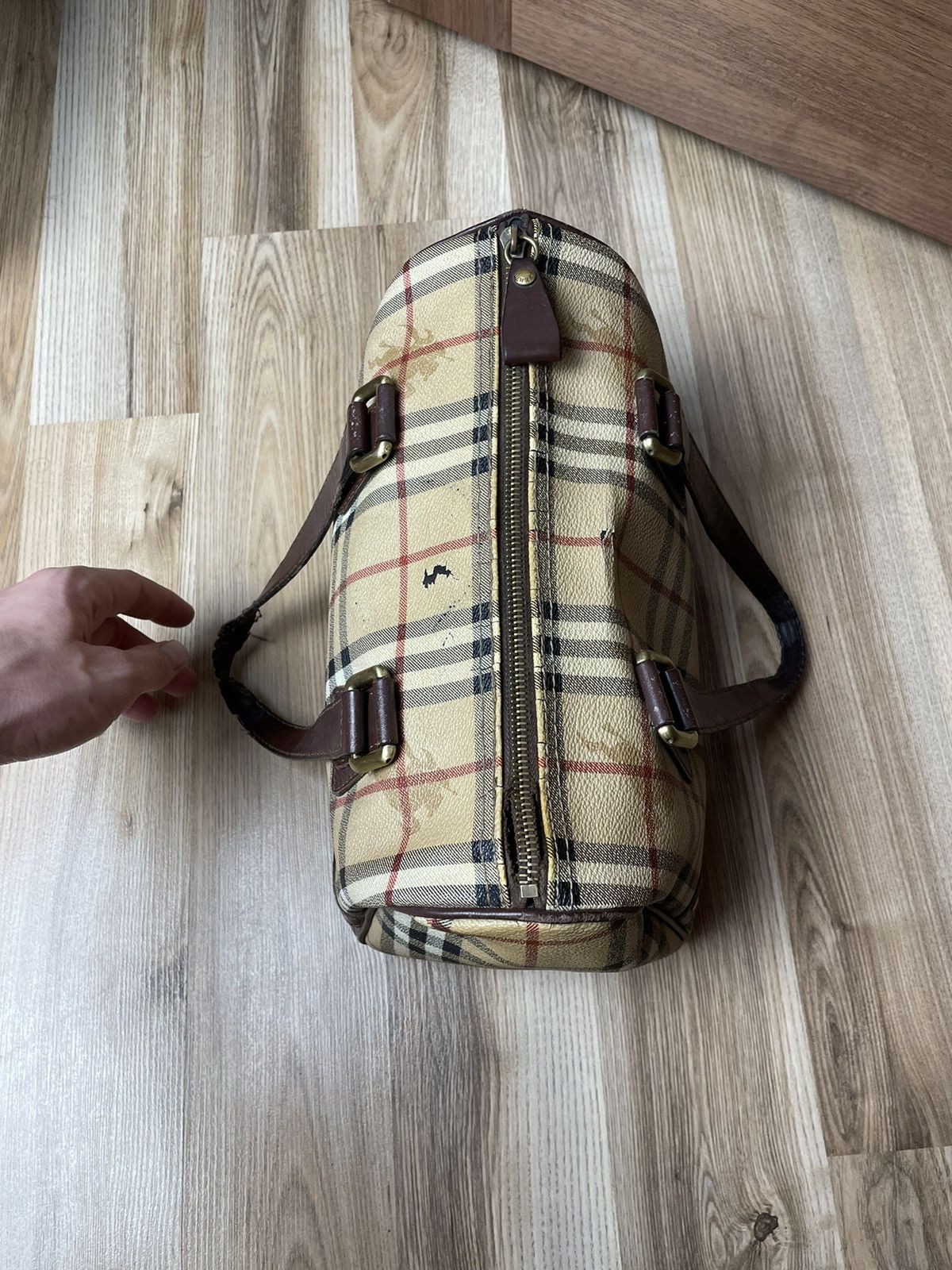 Burberry × Vintage Burberry Boston Nova Check Handbag Size ONE SIZE - 6 Thumbnail