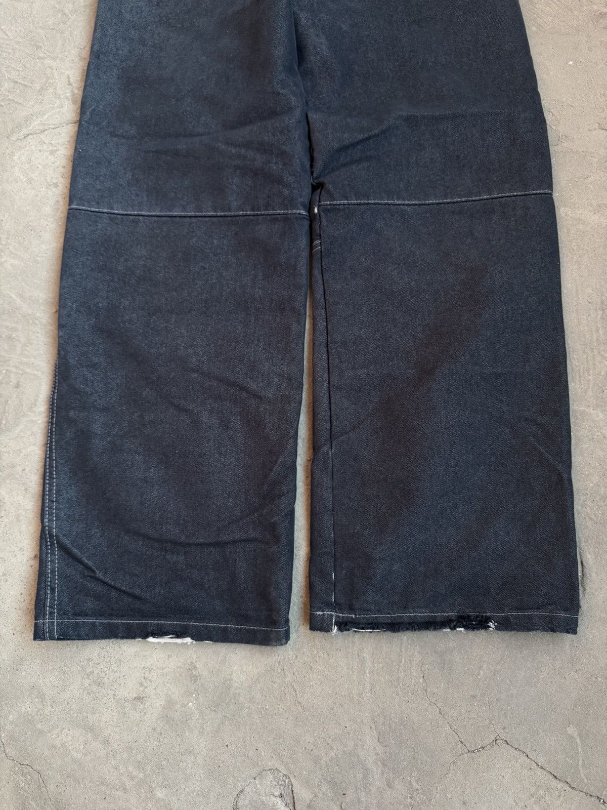 Japanese Brand × Vintage Vintage Workwear Baggy Double Knee Distressed Denim Pants Size US 32 / EU 48 - 10 Thumbnail