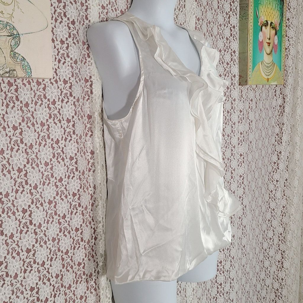 White House Black Market NWT Vintage 90s white house black market white tank large Size L / US 10 / IT 46 - 2 Thumbnail