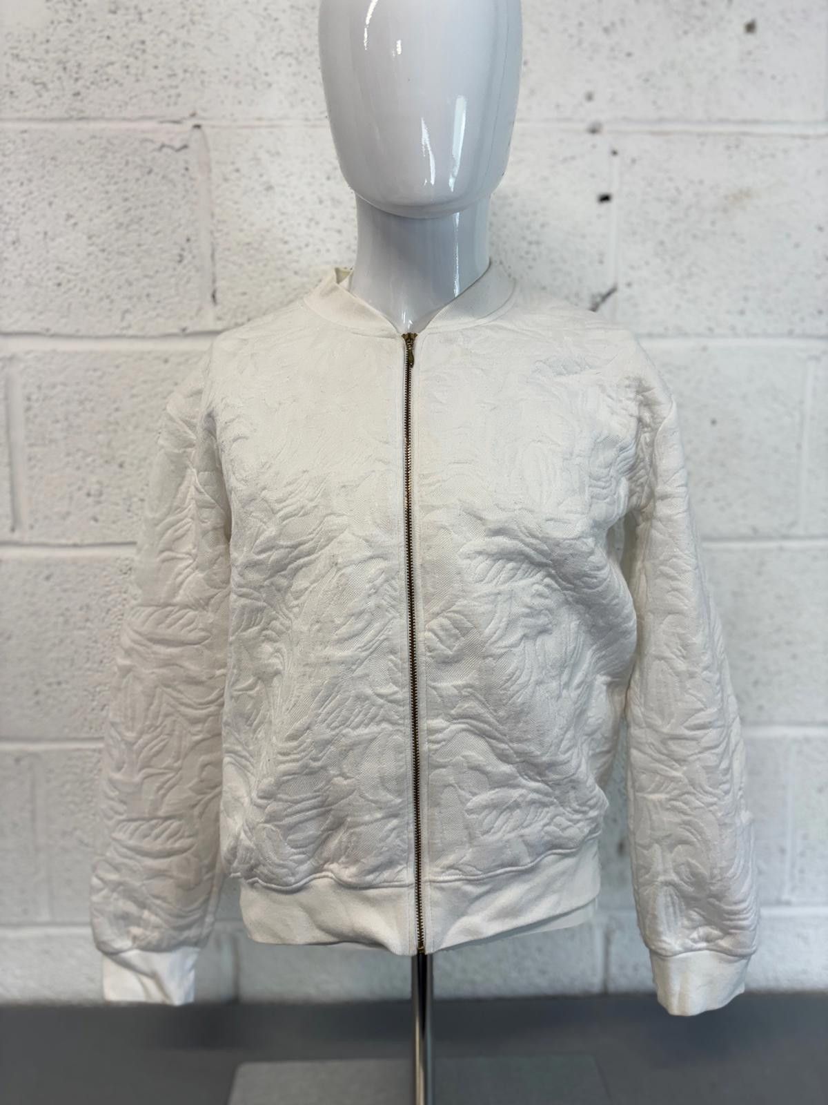 Reiss Reiss Embroidered Bomber Jacket Elegant White Mens Size M Size US M / EU 48-50 / 2 - 1 Thumbnail