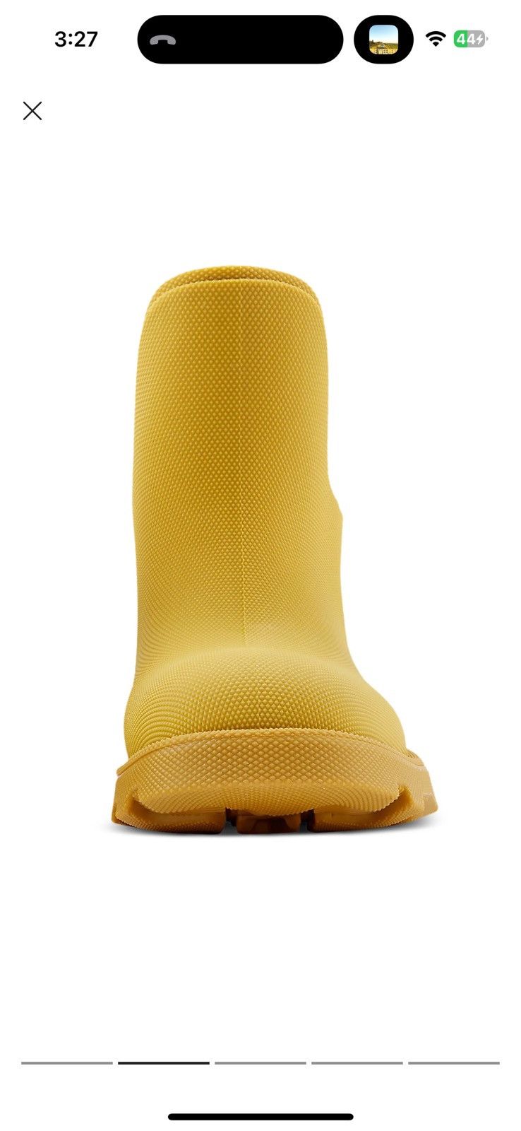 Burberry Burberry Men's Yellow Marsh Rubber Boot Size 43 Size US 10 / EU 43 - 2 Thumbnail
