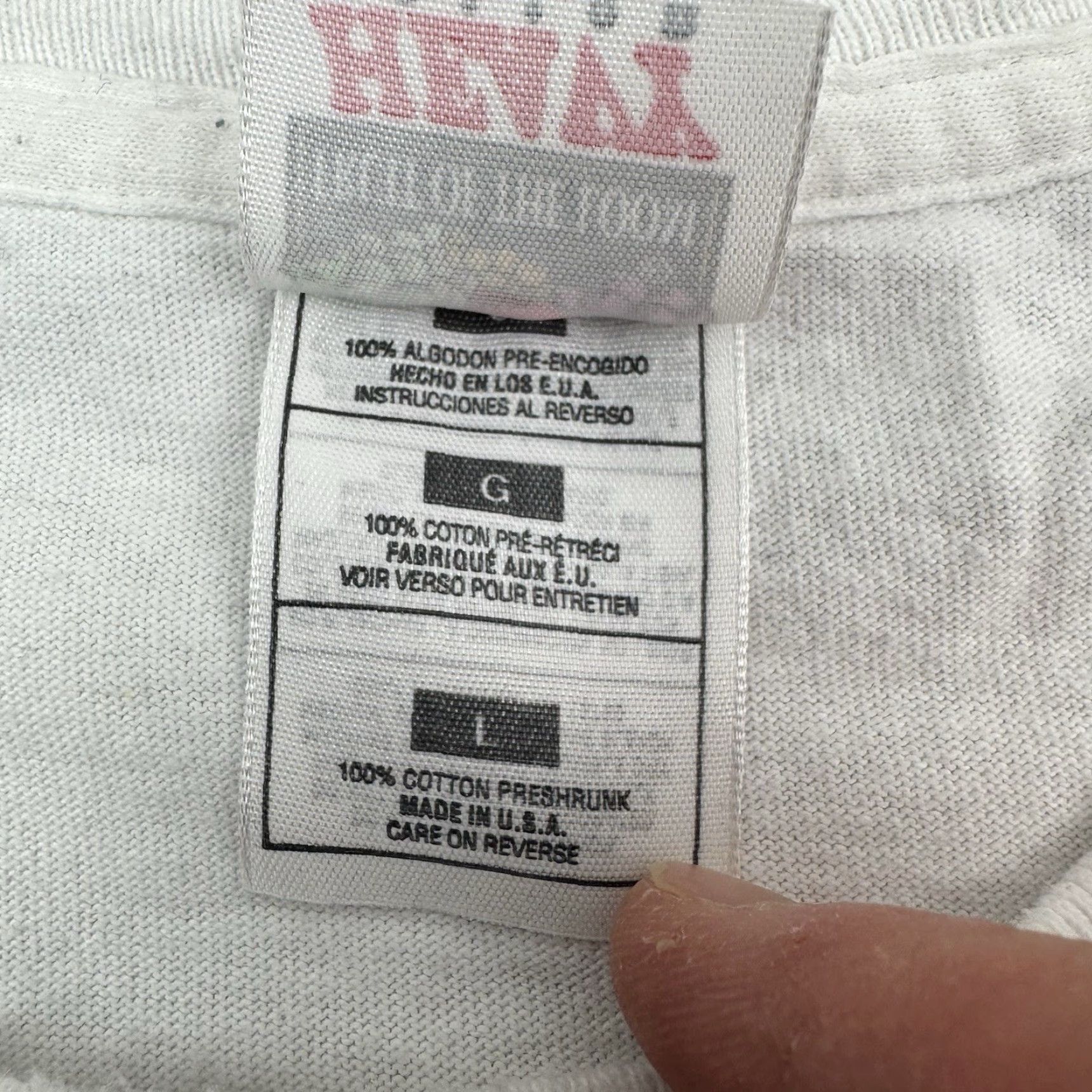 Fruit Of The Loom VINTAGE Jeff Gordon T-Shirt Men Large White 90s Rainbow Daytona Winner Graphic Print Sports Size US L / EU 52-54 / 3 - 5 Thumbnail