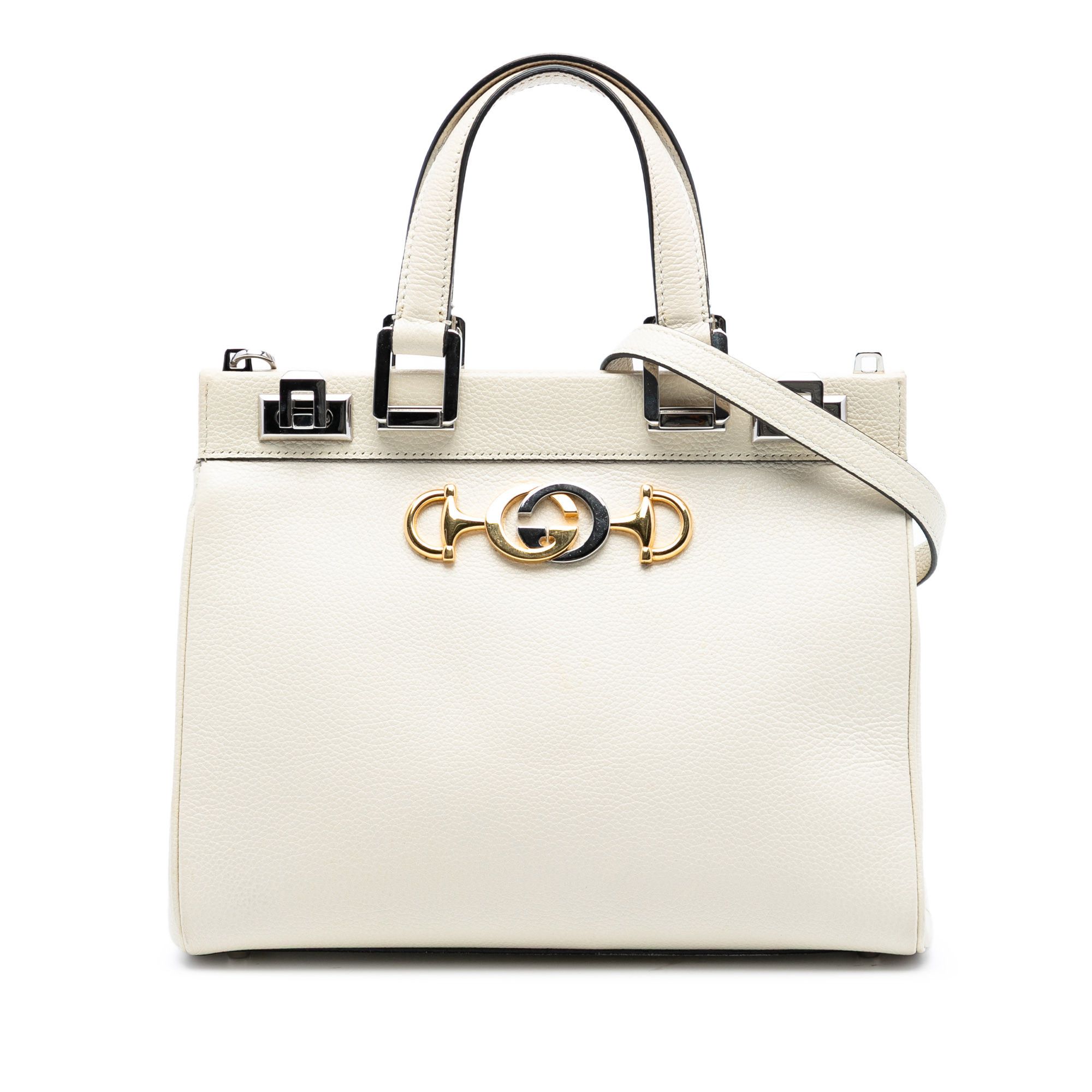 Gucci Gucci Small Grained Calfskin Zumi Top Handle Bag Size ONE SIZE - 1 Thumbnail