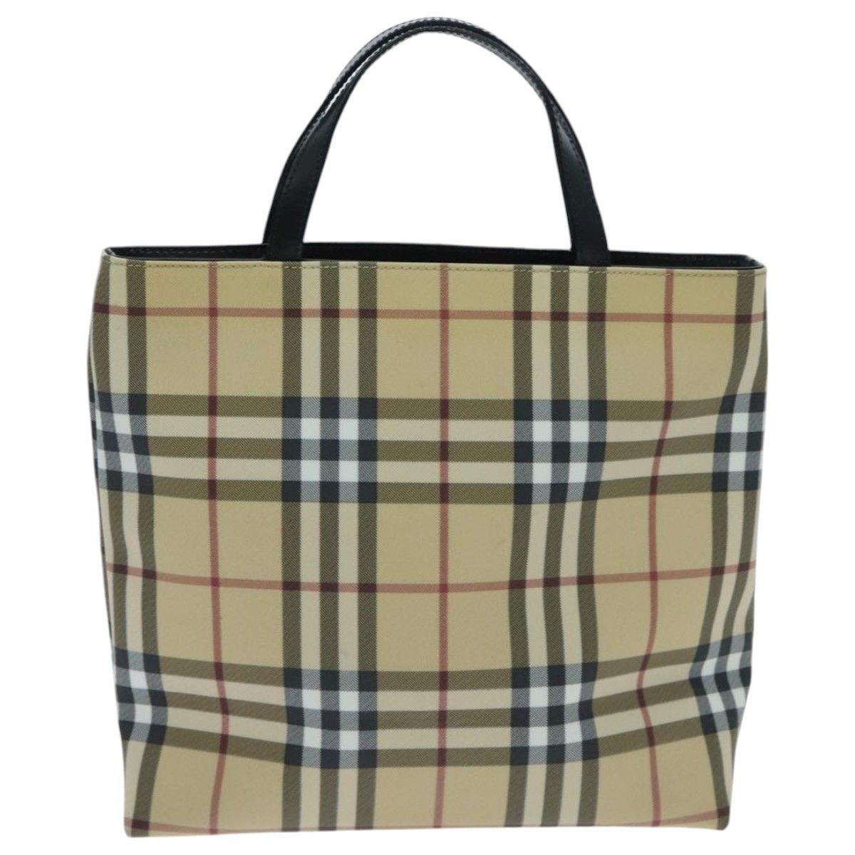 Burberry House Check Beige Canvas Handbag (Pre-Owned) Size ONE SIZE - 1 Thumbnail