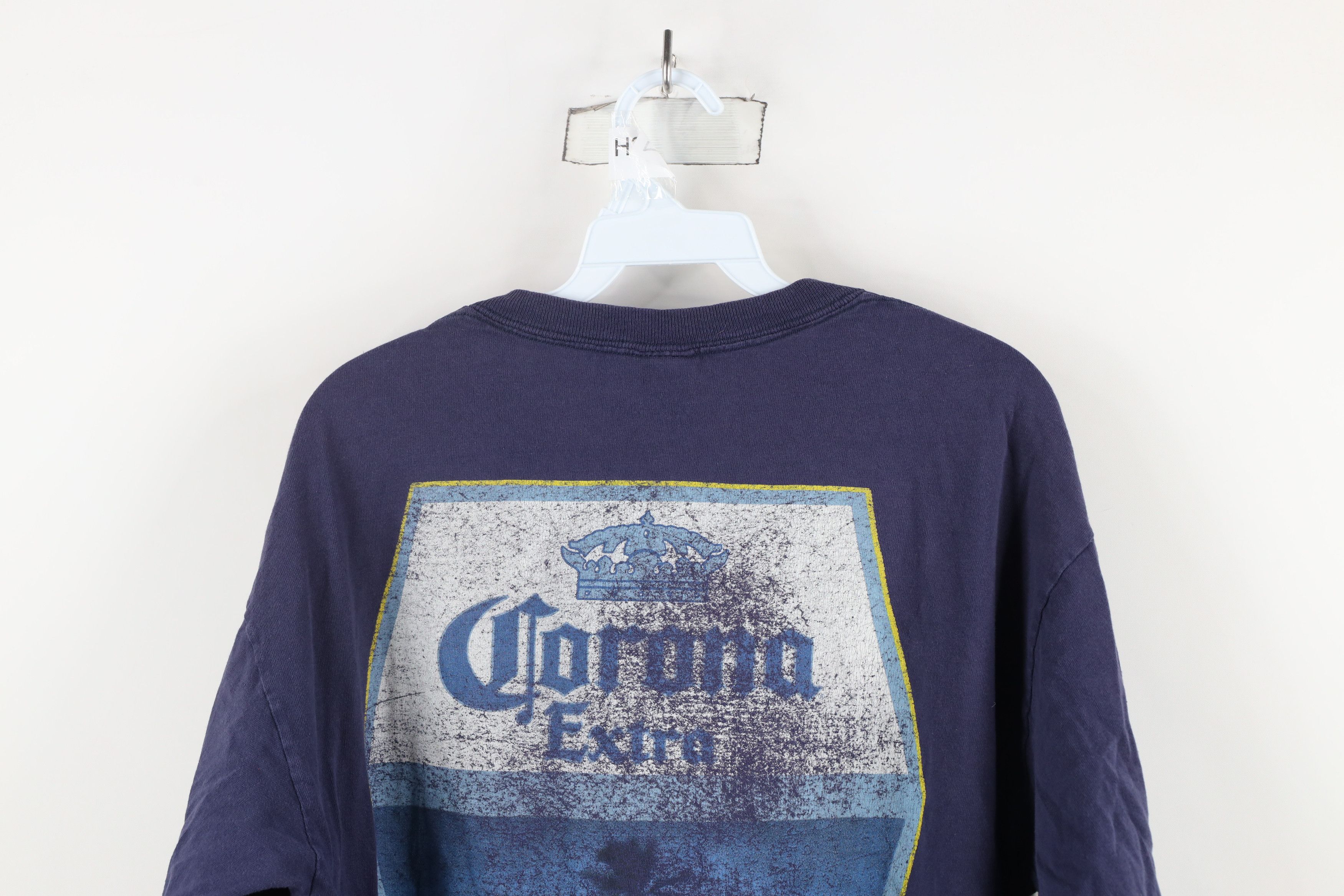 Vintage Vintage Corona Extra Beer Spell Out Long Sleeve T-Shirt Blue Size US L / EU 52-54 / 3 - 13 Thumbnail