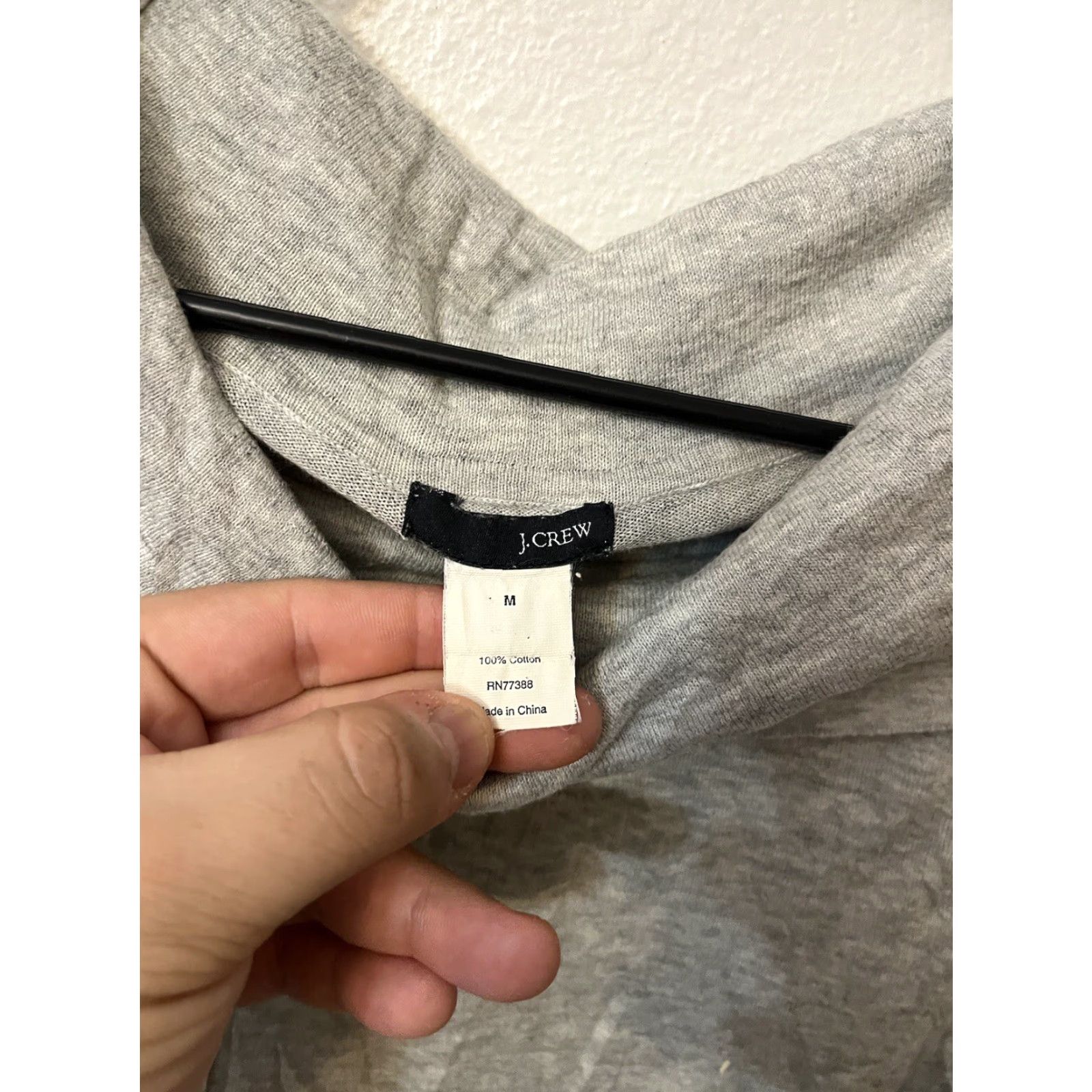 J.Crew J.CREW Shirt Womens M Gray Lightweight Knit Top Cowl Neck Stretch Pullover Size M / US 6-8 / IT 42-44 - 2 Thumbnail