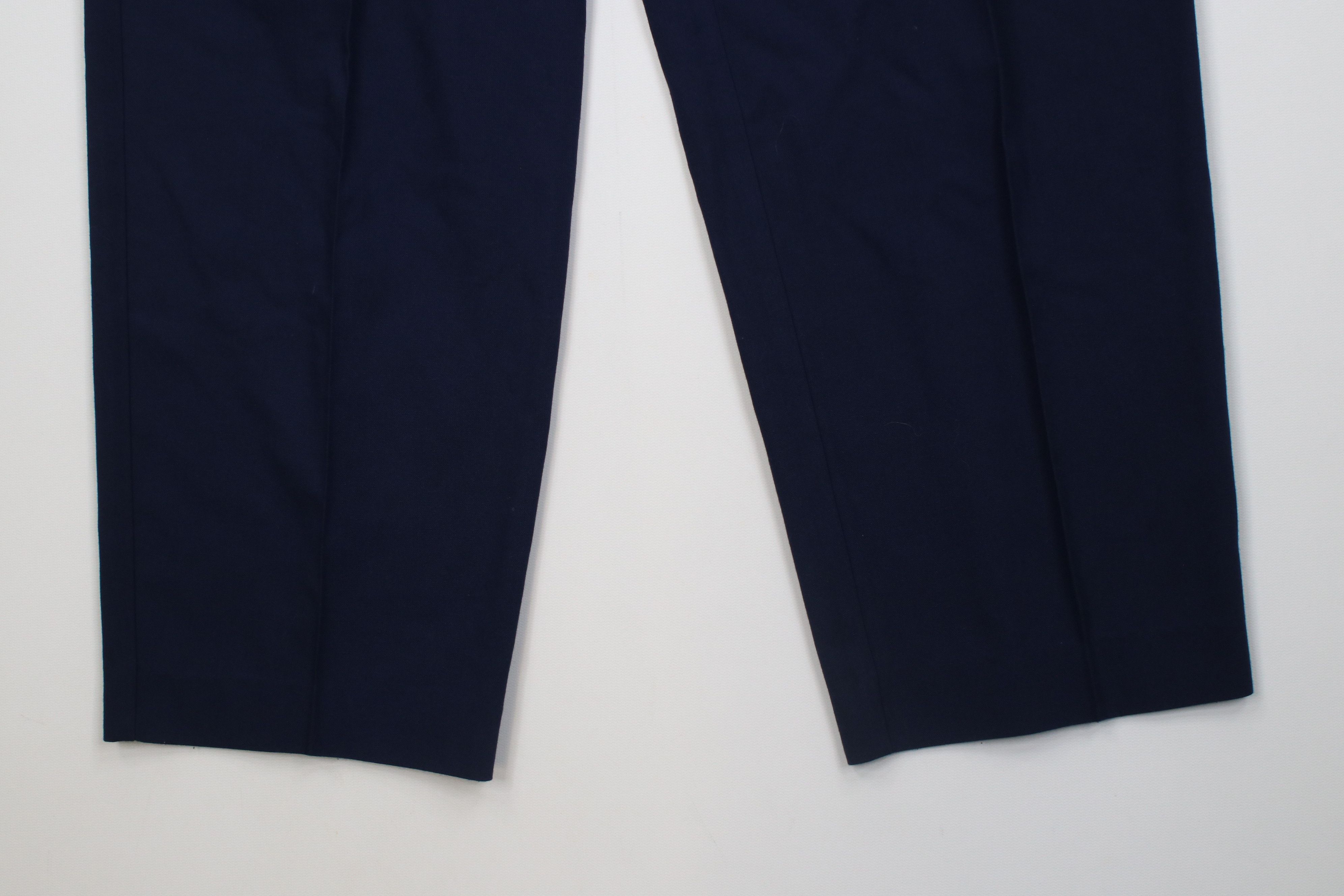 Vintage Vintage 90s Streetwear Knit High Waisted Chino Pants Blue Size US 34 / EU 50 - 4 Thumbnail