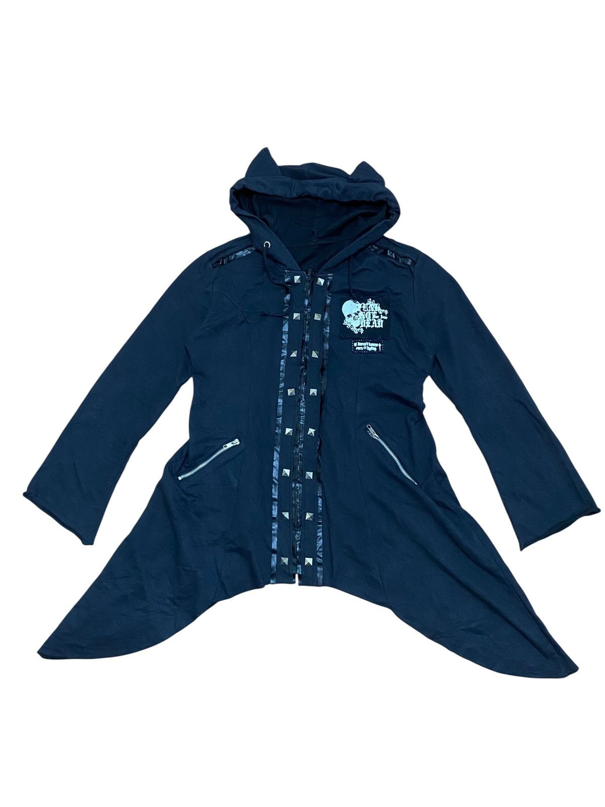 Seditionaries “Japanese Gothic Punk Asymmetrical Zip Hoodie Jacket skull Size US M / EU 48-50 / 2 - 1 Thumbnail