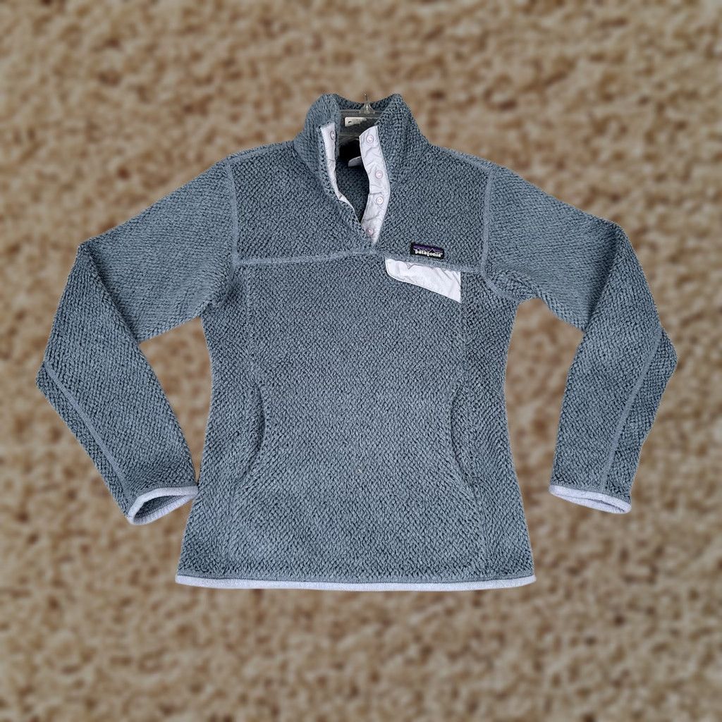 Patagonia Patagonia Sweatshirt Womens XS Blue Fleece Snap T Mock Neck Pullover Hiking Size XS / US 0-2 / IT 36-38 - 1 Thumbnail