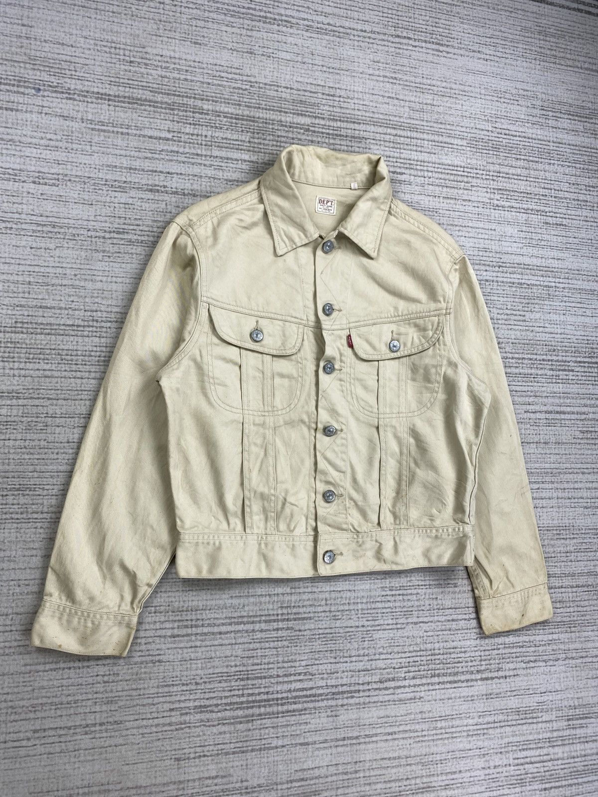 Japanese Brand × Vintage Vintage DEPT Japan Union Made Trucker Cotton Jacket Size US M / EU 48-50 / 2 - 3 Thumbnail