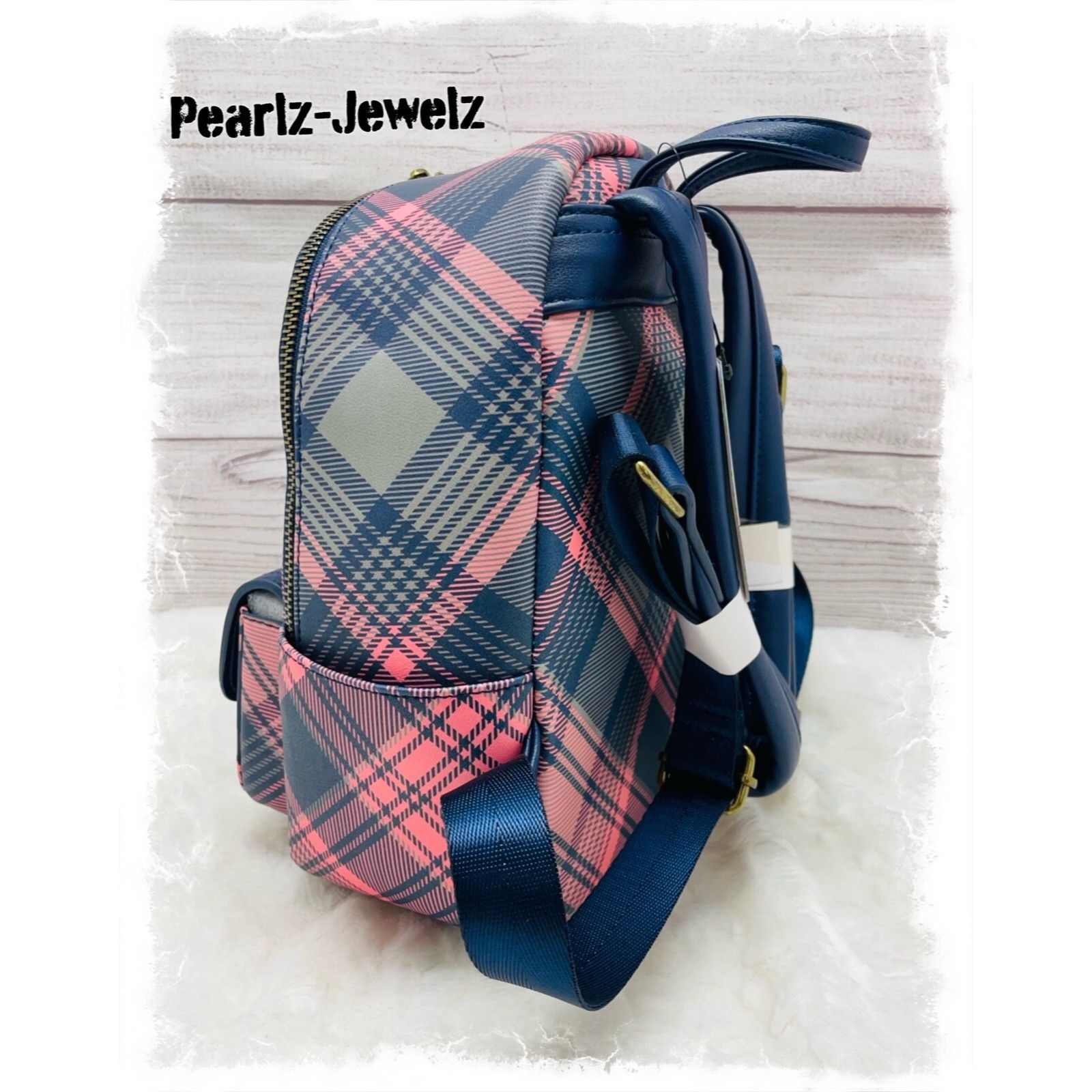 Disney Studio Ghibli Kiki's Delivery Service Plaid Mini Backpack Bo Size ONE SIZE - 4 Thumbnail