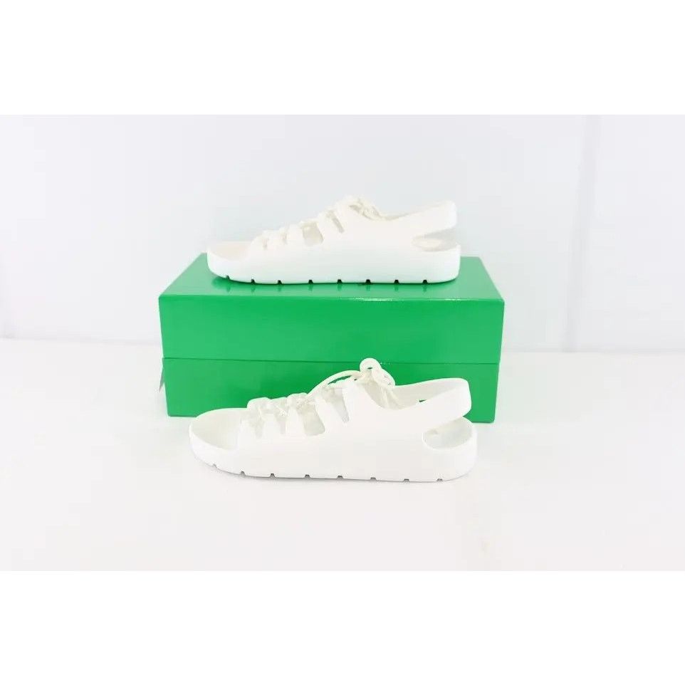 Bottega Veneta o1rshd1 Gel Rubber Jelly Sandal in Chalk Size US 12 / EU 45 - 13 Thumbnail