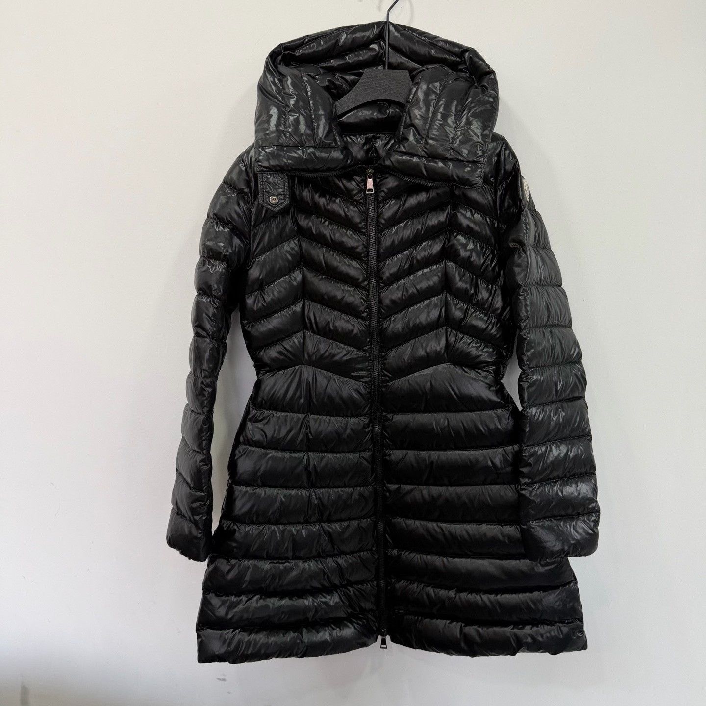 Moncler Moncler Down Long Black Down Jacket M Women Size M / US 6-8 / IT 42-44 - 1 Thumbnail