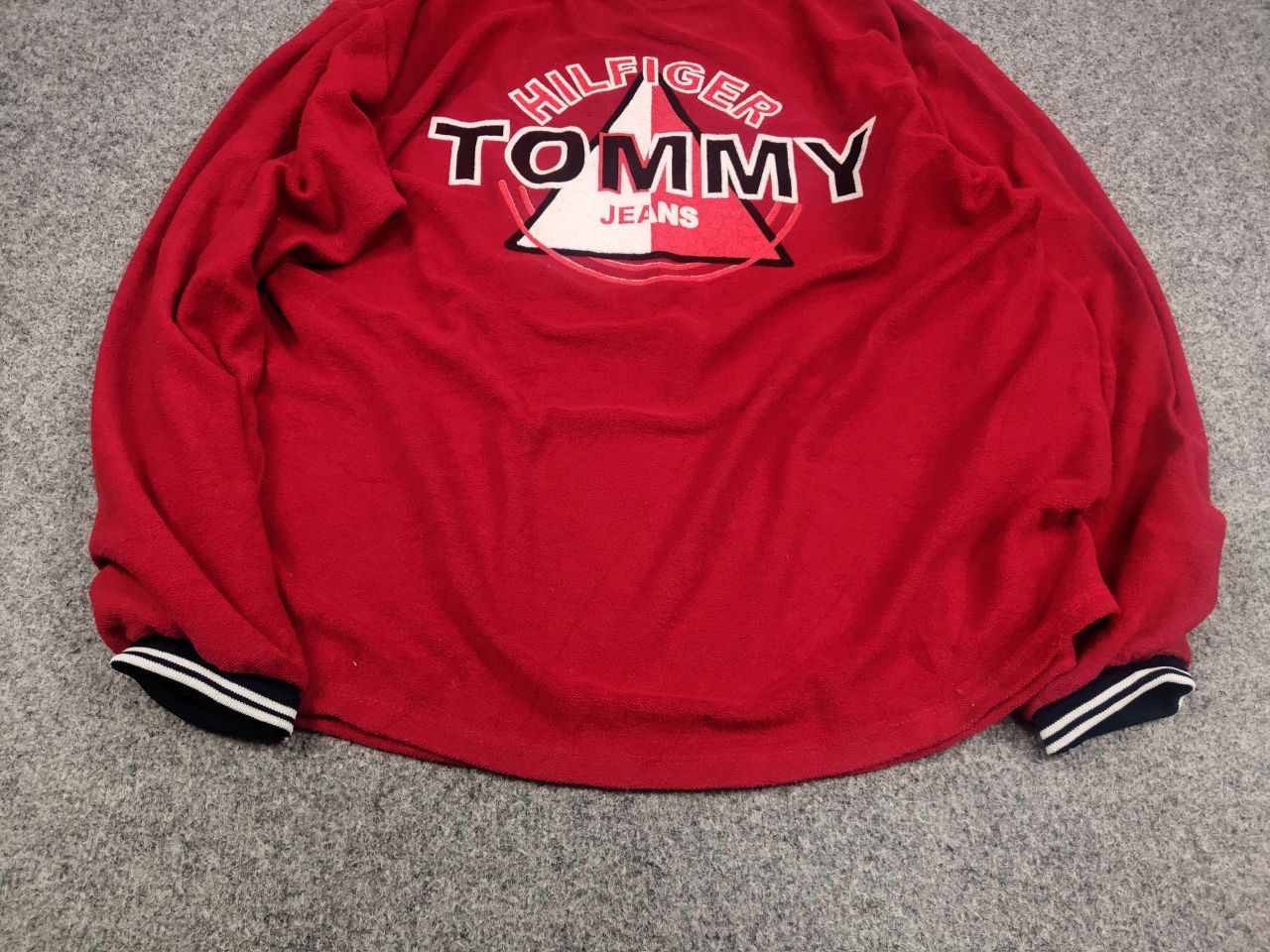 Tommy Hilfiger × Vintage Vintage Tommy Hilfiger Jeans USA Made Oversized Long Sleeve Size US XL / EU 56 / 4 - 5 Thumbnail