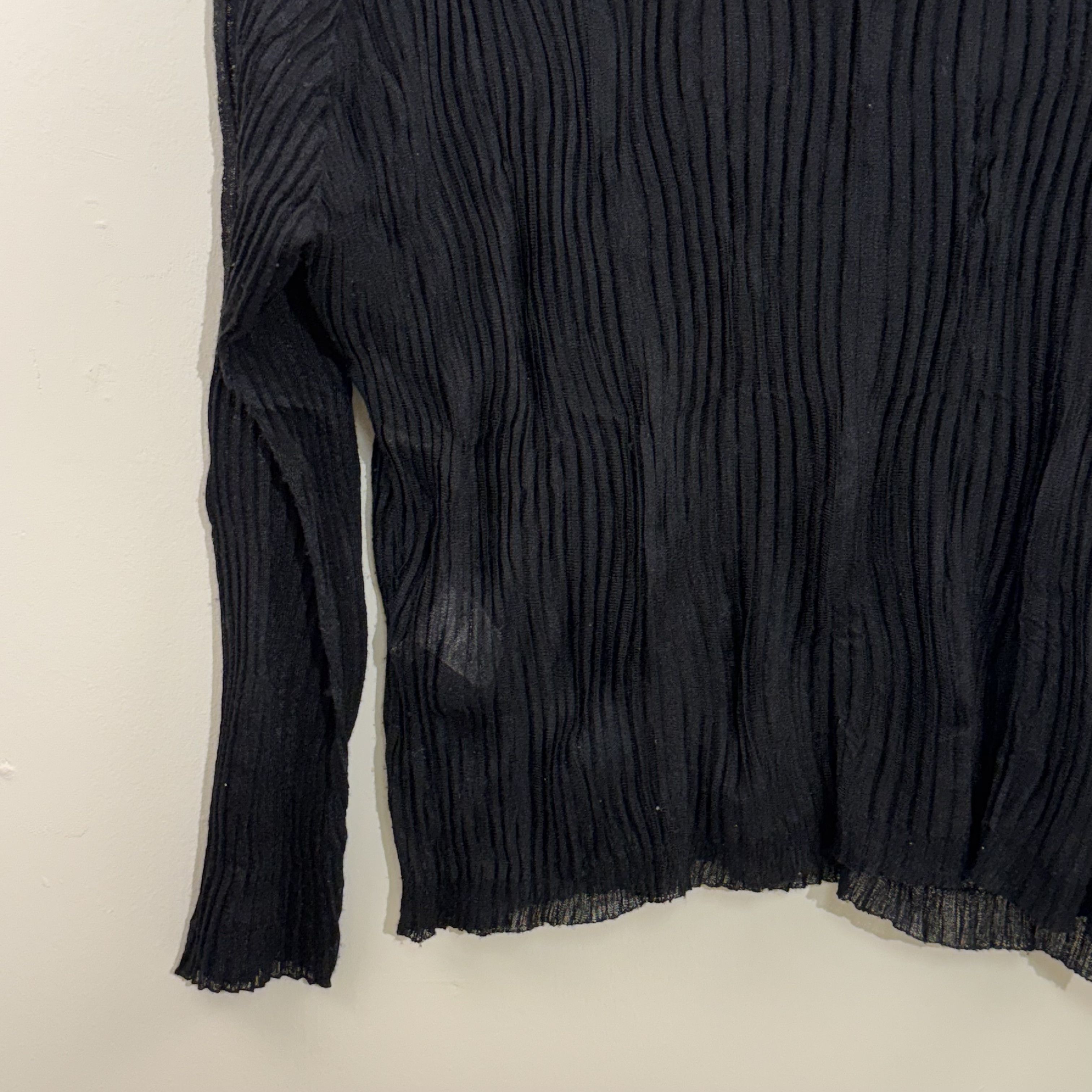Issey Miyake Issey Miyake Pleated Sheer Turtleneck Size M / US 6-8 / IT 42-44 - 8 Thumbnail