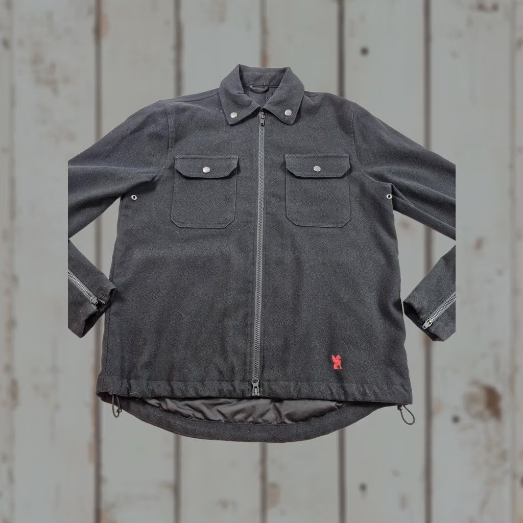 Vintage Chrome Industries Men's S Jacket Black Ike Windshirt Full Zip Shacket Utility Size US S / EU 44-46 / 1 - 1 Thumbnail