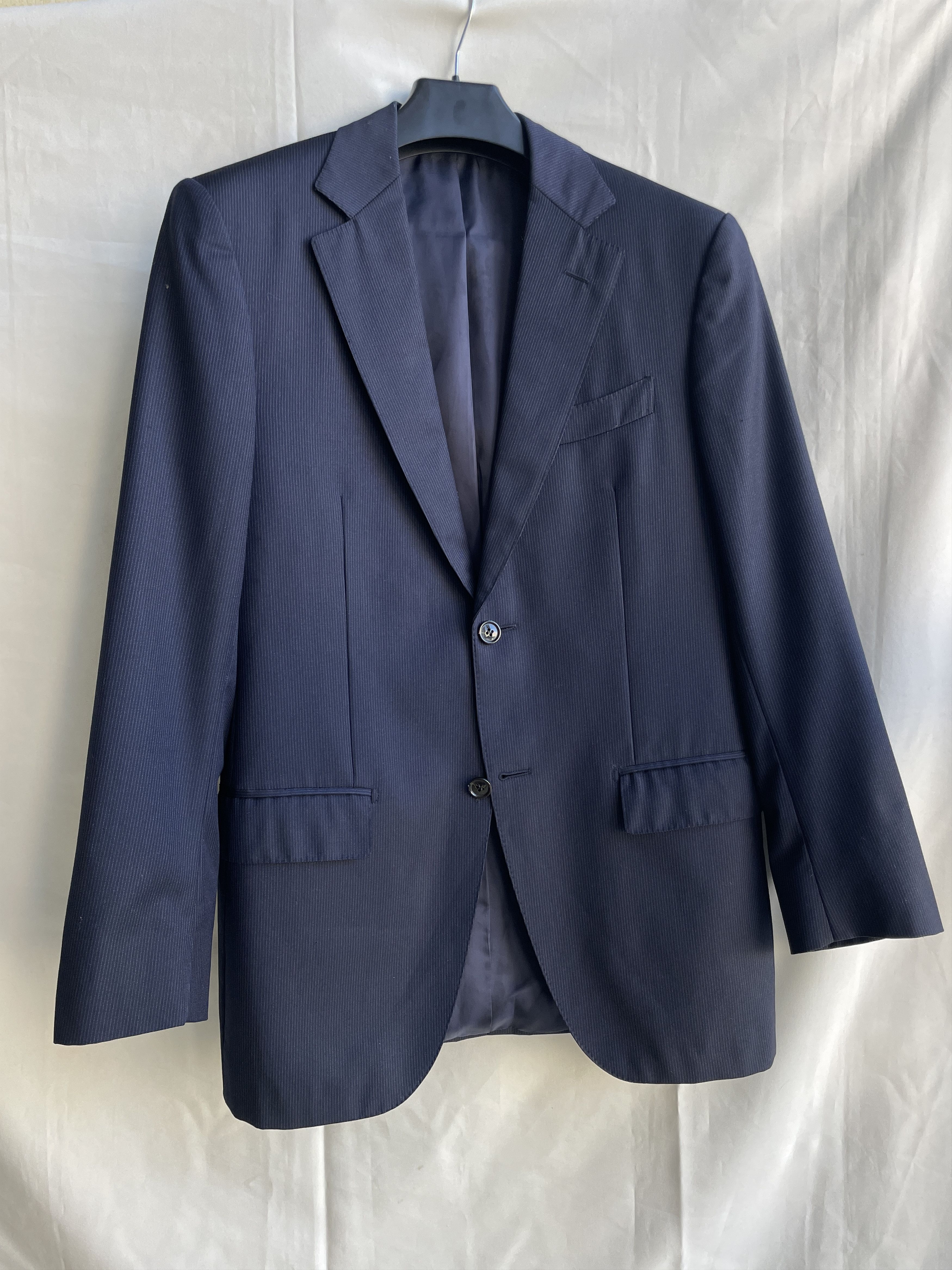 Suitsupply Suitsupply Pinstripe Navy Wool Suit Jacket Blazer Size 38R - 1 Thumbnail
