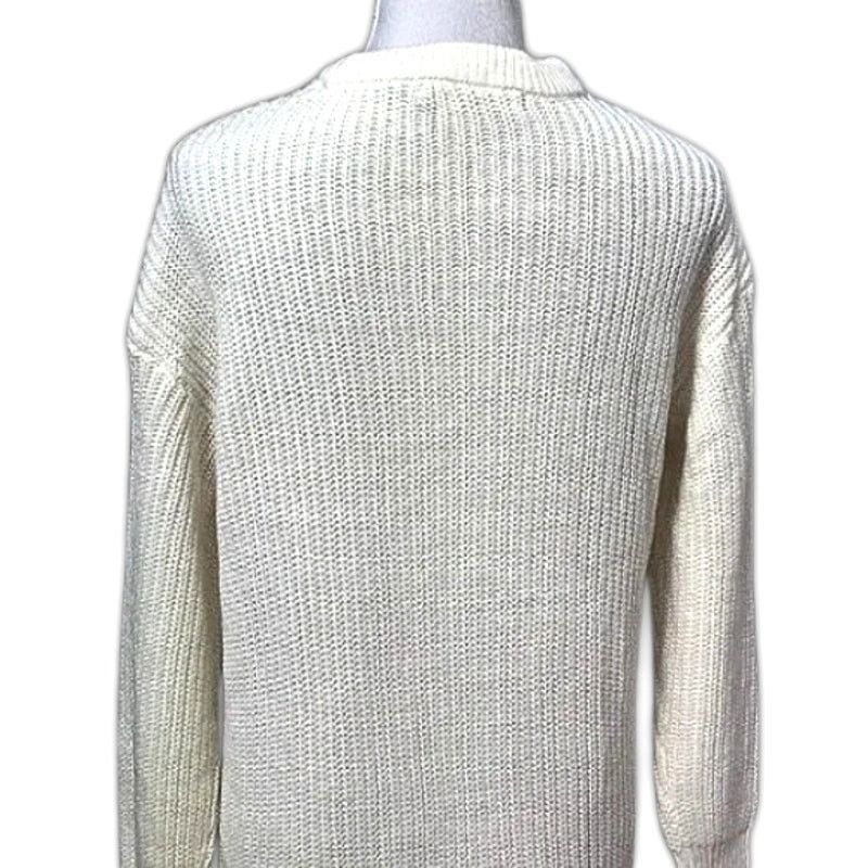 Other Vero Moda Sweater Dress Knit Mini Soft Off-White XS NWOT Size XS / US 0-2 / IT 36-38 - 7 Thumbnail