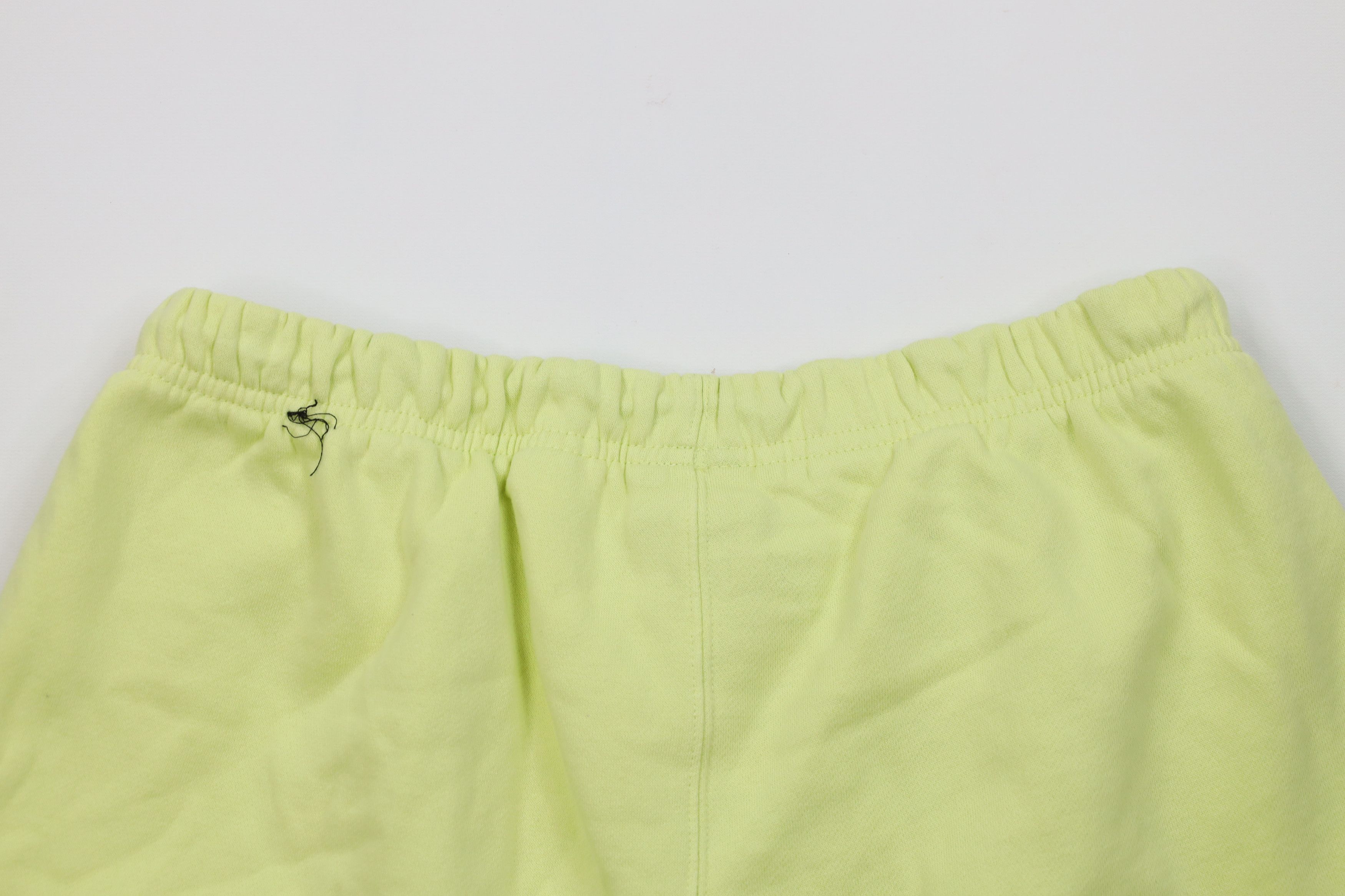 Nike Nike Air Jordan Big Logo Jumpman Fleece Shorts Lime Green Size US 32 / EU 48 - 11 Thumbnail