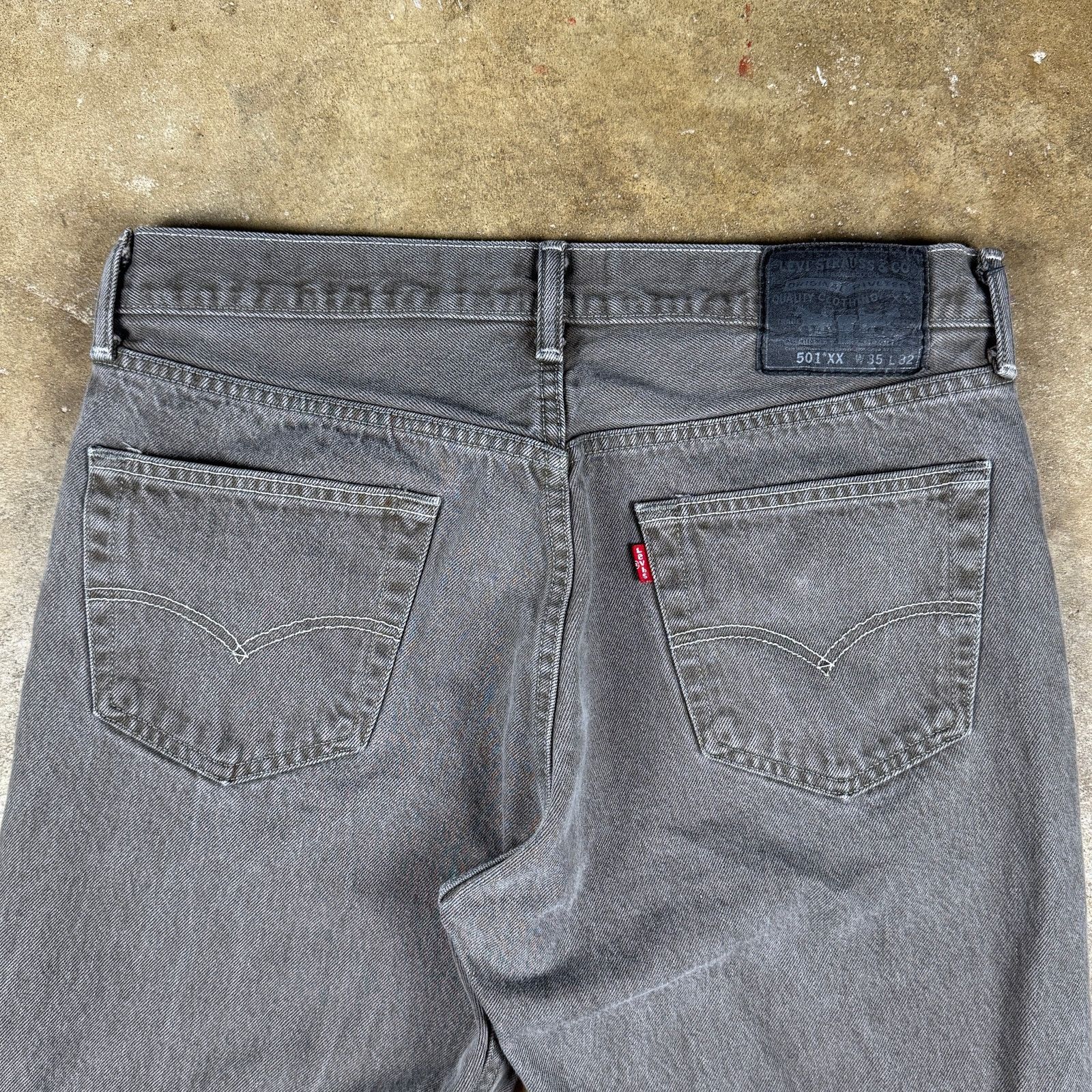 Levi's Y2K Levi’s 501XX Button Fly Jeans Men’s 33x29 Grey Size US 33 - 5 Thumbnail