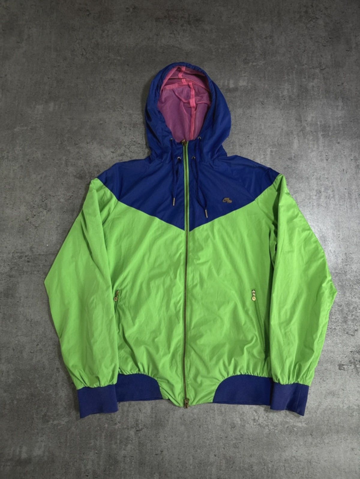 Nike SB Nike SB Bomber Windbreaker Jacket Green Blue Retro Skate Size US M / EU 48-50 / 2 - 1 Thumbnail