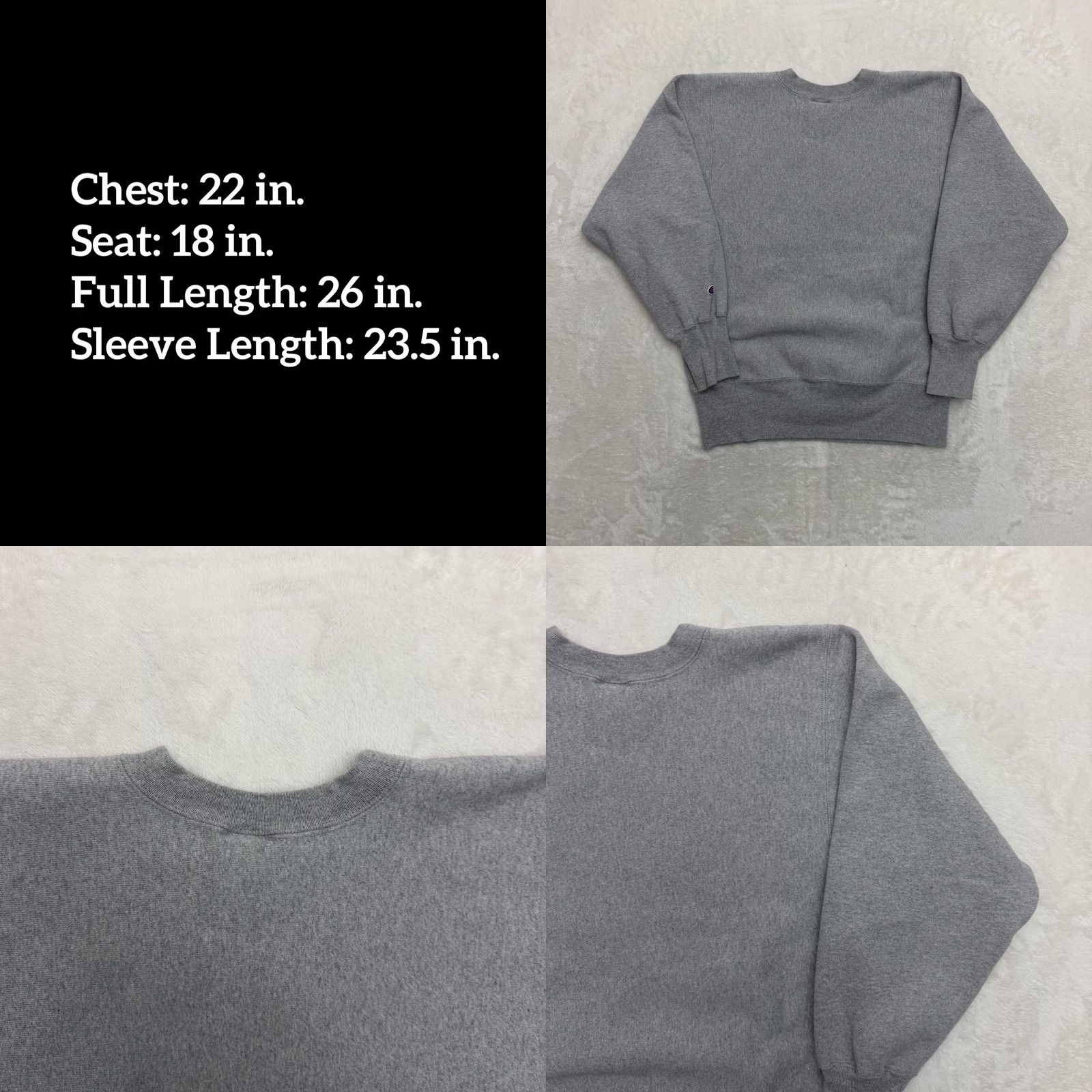 Champion Champion Reverse Weave Colorado Vail Sweatshirt Mens M Gray Ski Fleece Pullover Graphic Print Heavyweight All Seasons Winter Fall Spring Men Size US M / EU 48-50 / 2 - 8 Thumbnail