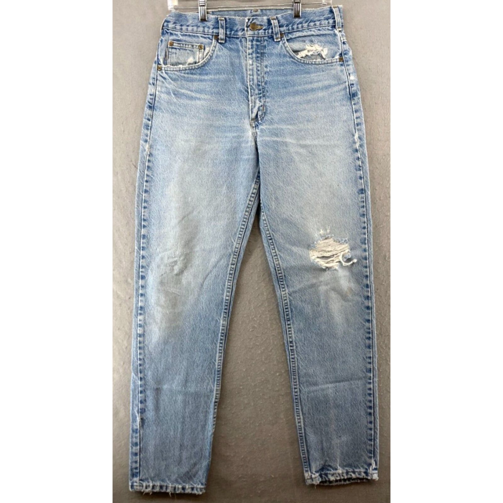 Carhartt Carhartt Womens Jeans 32x34 Cotton High Rise Distressed Size 24" / US 00 / IT 34 - 2 Thumbnail
