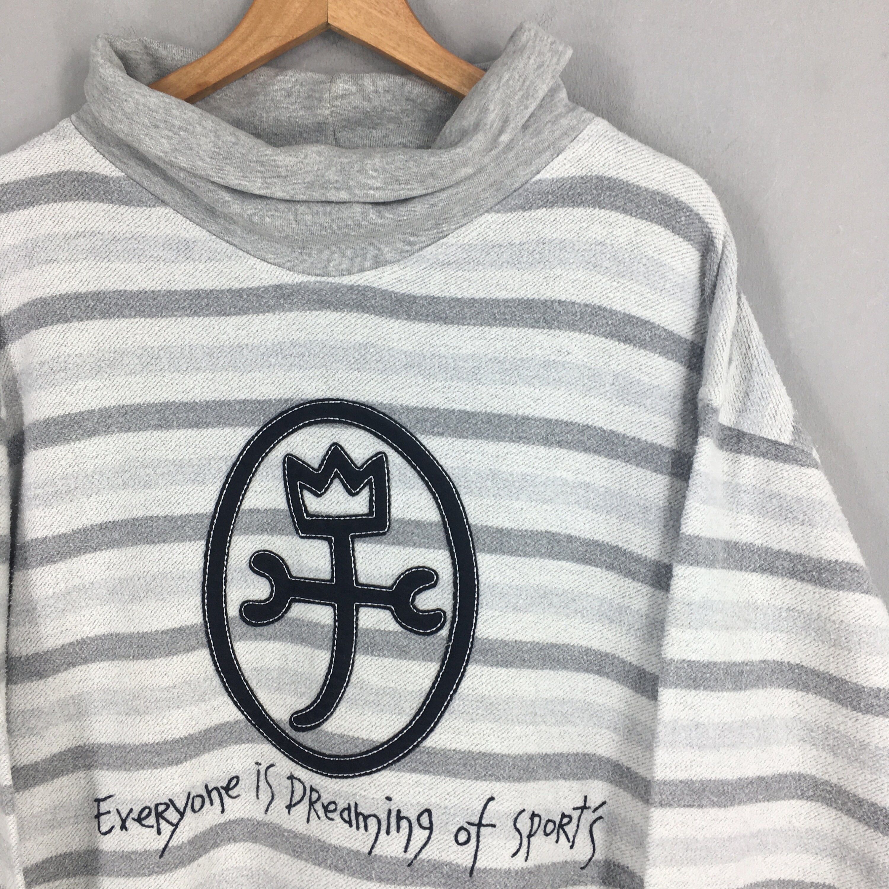 Jean Charles De Castelbajac Vintage Jc De Castelbajac Sports Striped Sweatshirt XLarge Size US XL / EU 56 / 4 - 2 Thumbnail