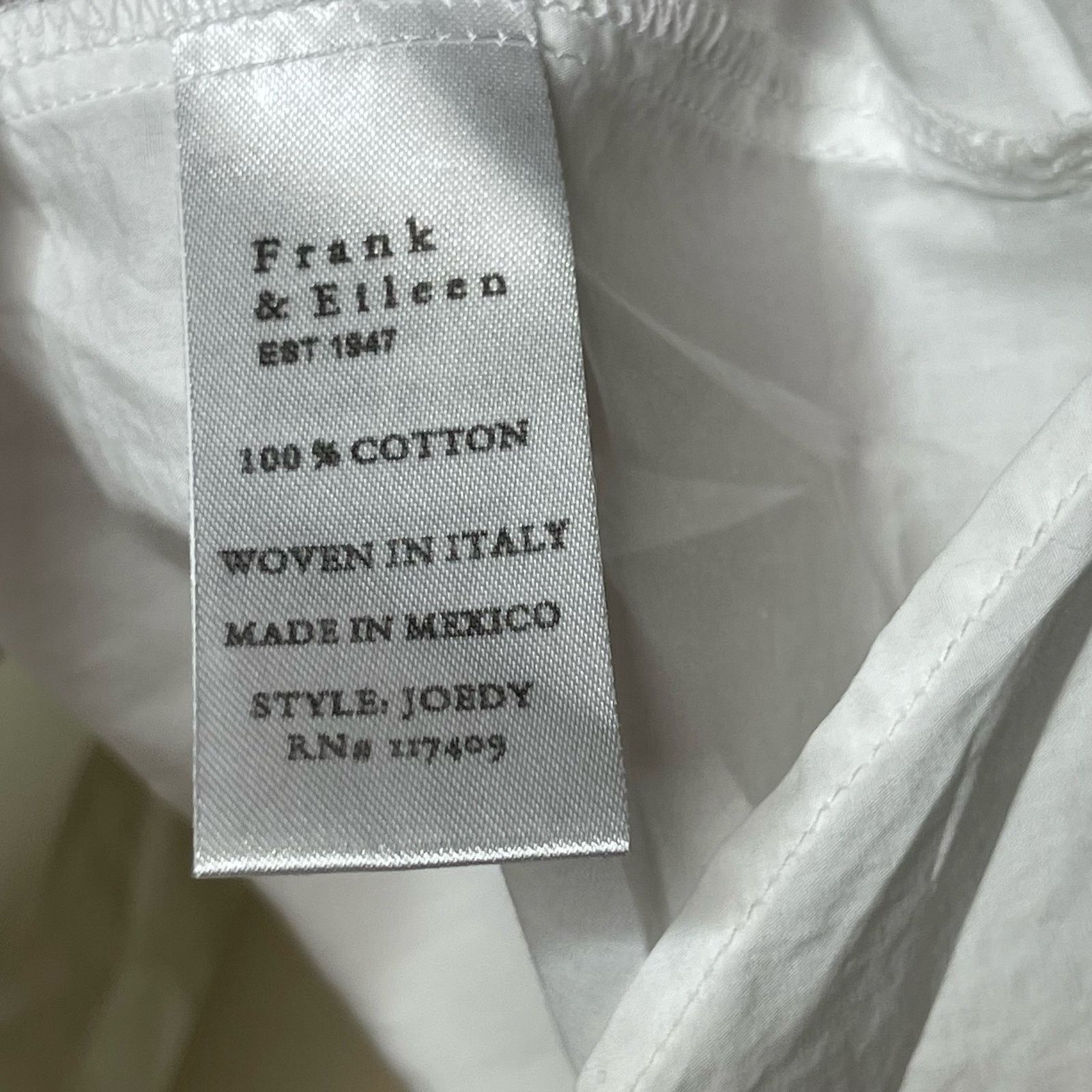 Frank & Eileen Frank and Eileen JOEDY Boyfriend Button-Up Shirt White S Size S / US 4 / IT 40 - 7 Thumbnail