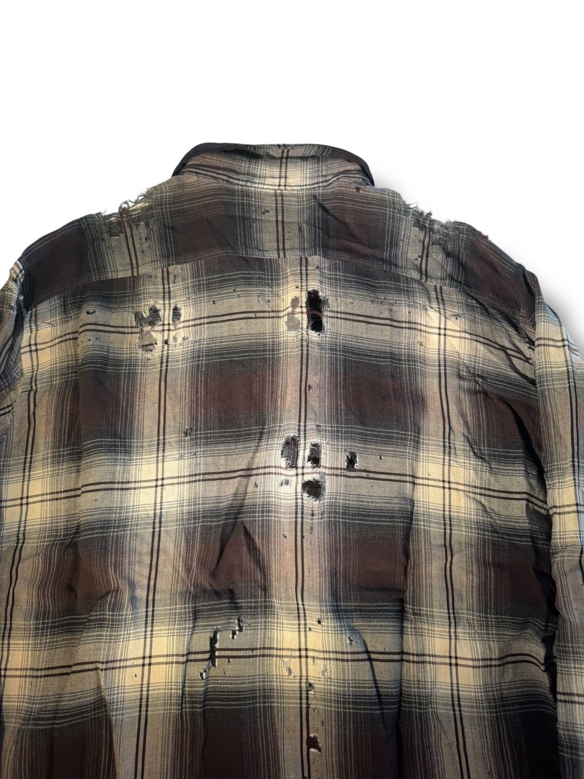 Other *RARE* VINTAGE 70s 80s RAYON COTTON FLANNEL SHIRT THRASHED Size US L / EU 52-54 / 3 - 14 Thumbnail