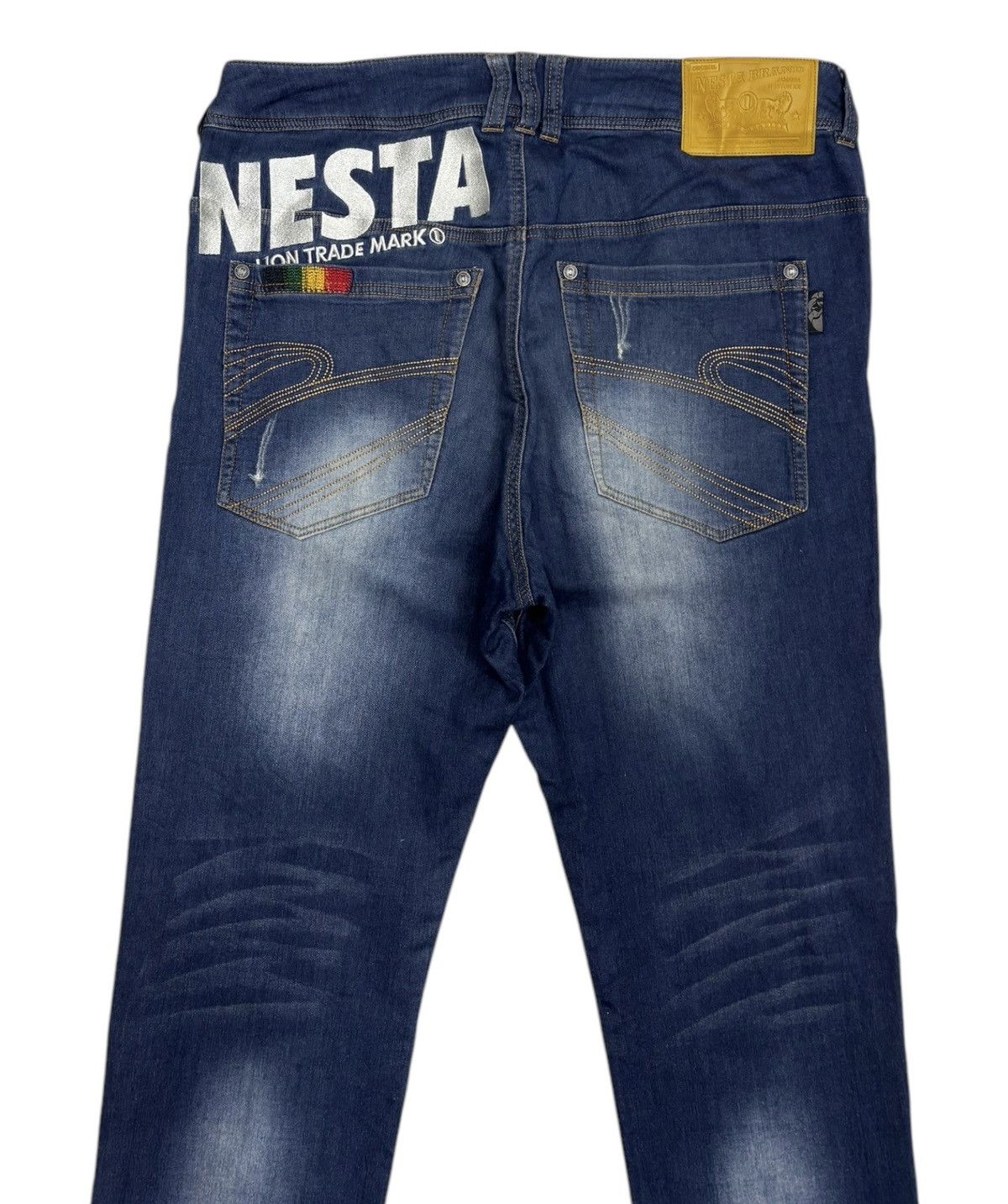Japanese Brand × Kapital × Tornado Mart Nesta Brand Lion Trade Mark Denim Soft Jeans Size US 33 - 8 Thumbnail