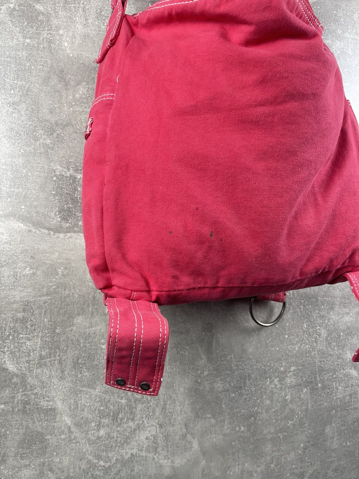 Diesel Diesel 1978 Red Durable Canvas Shoulder Bag Y2K Era Utility Size ONE SIZE - 11 Thumbnail
