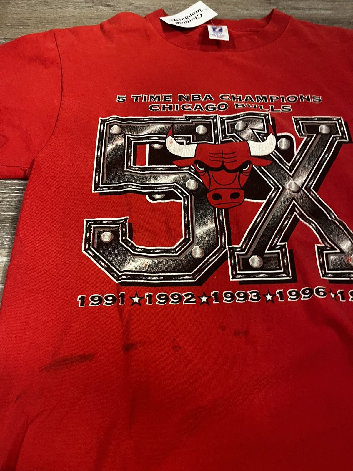 NBA 1997 Chicago Bulls 5X Champs T-Shirt Size US L / EU 52-54 / 3 - 2 Thumbnail