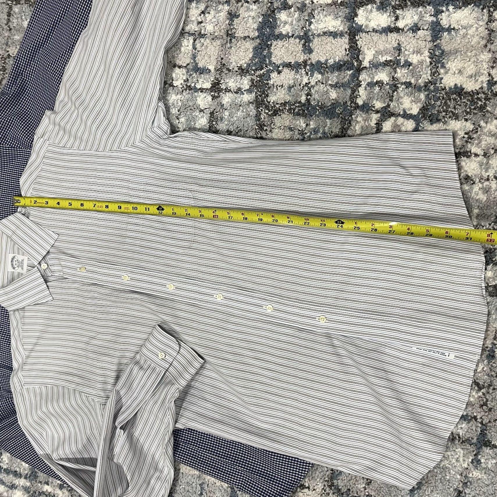 Brooks Brothers Brooks Brothers 1818 Dress Shirt Lot 16 33 Non Iron Supima Cotton Regent Polka Dot/Blue Regular Men's Shirt Size 42R - 6 Thumbnail