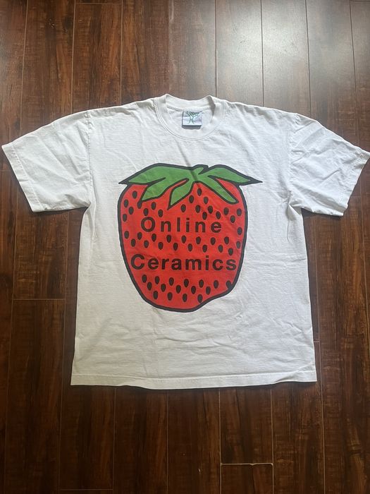 Online Ceramics Strawberry T-shirt | Grailed