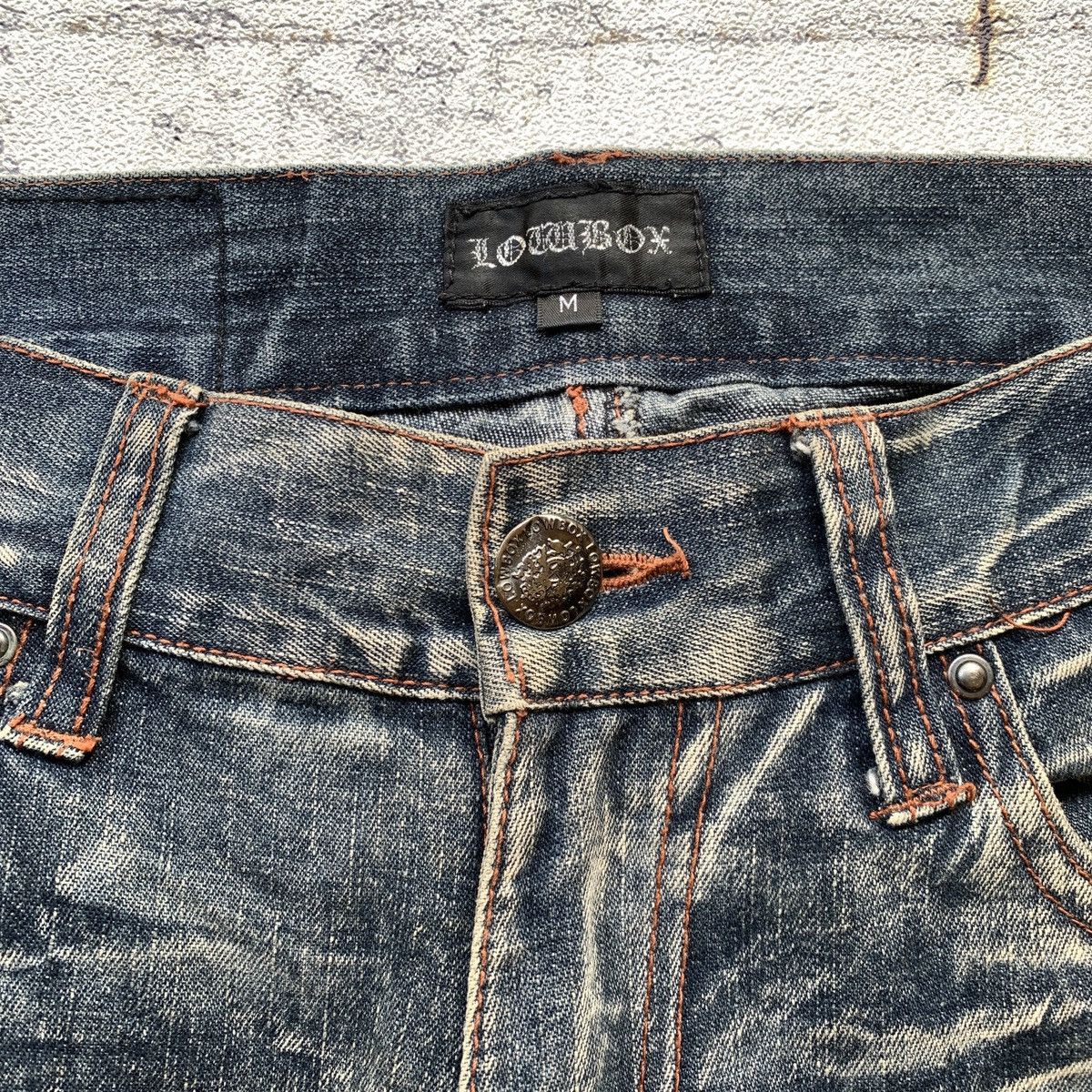 14th Addiction Lowbox Distressed Boro ifsix LGB Kapital Style Denim Pants Size US 31 - 5 Thumbnail