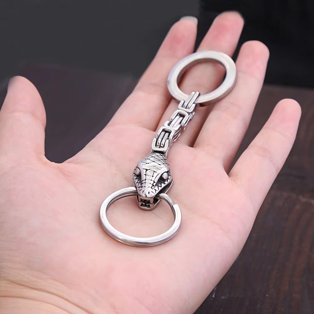 Jewelry Snake Unique Chain Keychain Fashion Jewelry Accessories Size ONE SIZE - 3 Thumbnail